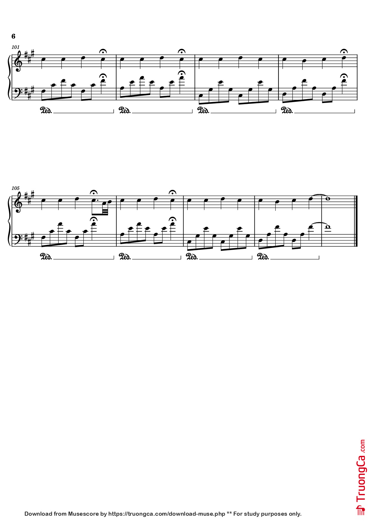 Trang 6 của Sheet nhạc PDF Piano bài hát experience Piano - Undefined