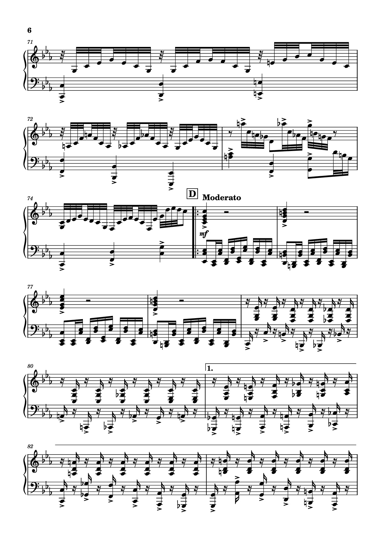 Trang 6 của Sheet nhạc PDF bài hát I. Shinji (A-6) Piano - Shiro Sagisu & Tsuneyoshi Saito