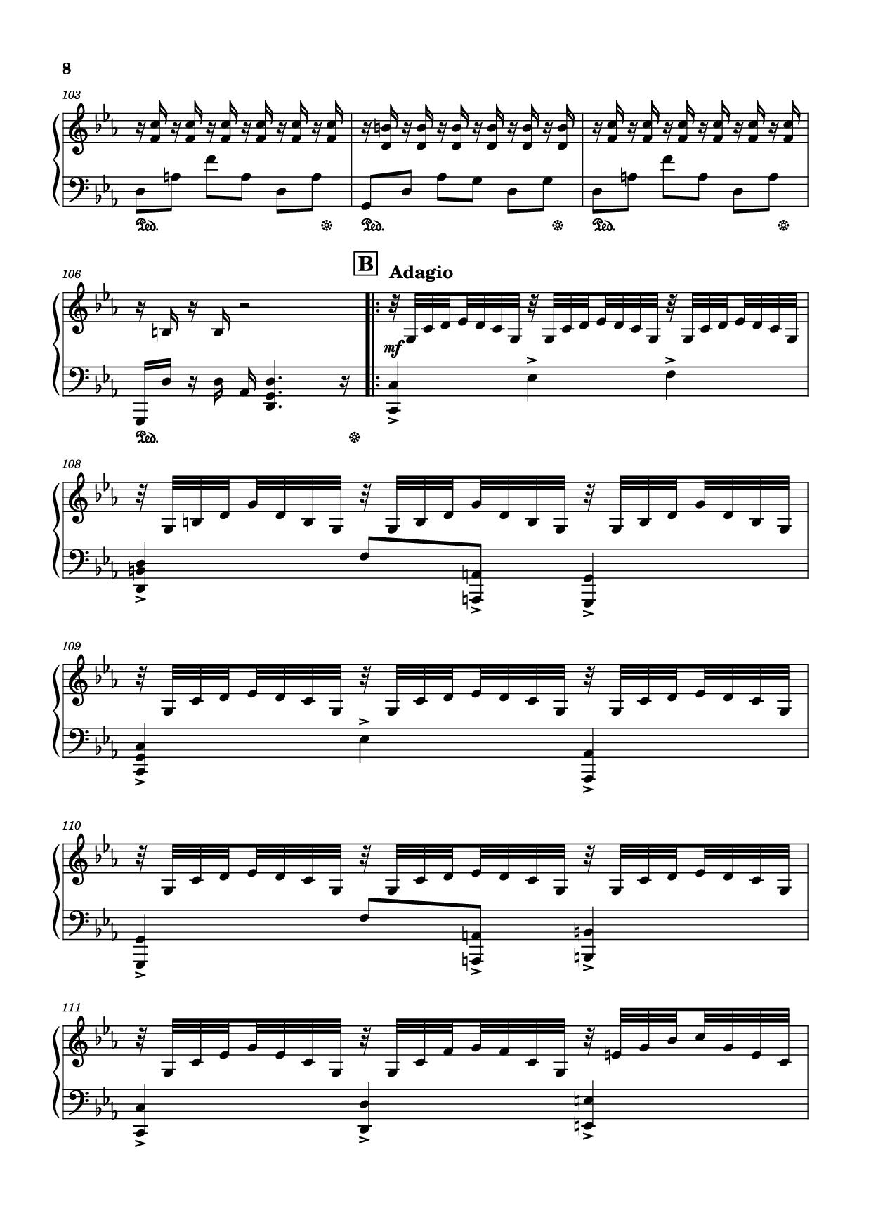 Trang 8 của Sheet nhạc PDF bài hát I. Shinji (A-6) Piano - Shiro Sagisu & Tsuneyoshi Saito