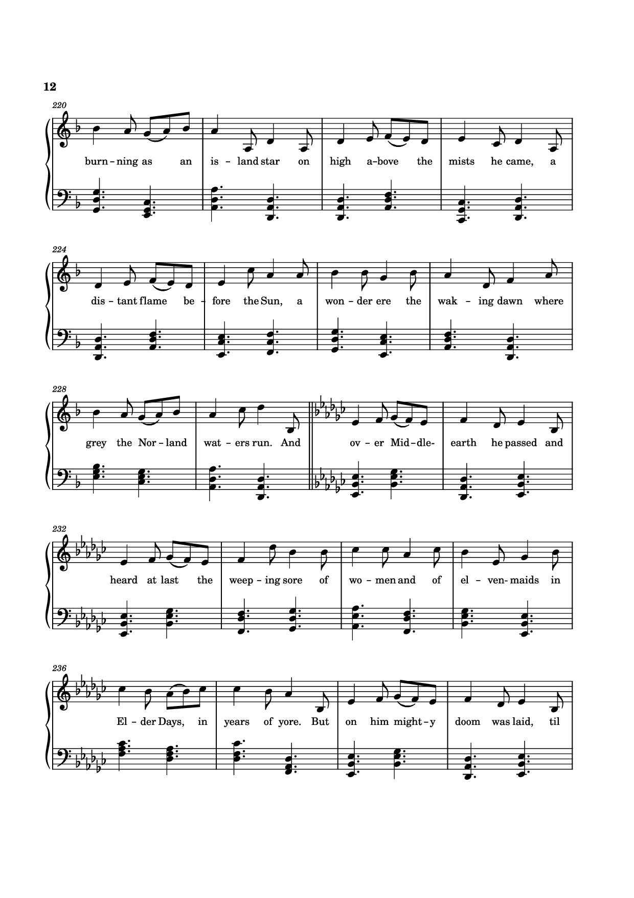 Trang 12 của Sheet nhạc PDF bài hát The Tale of Eärendel Piano - Music Bee