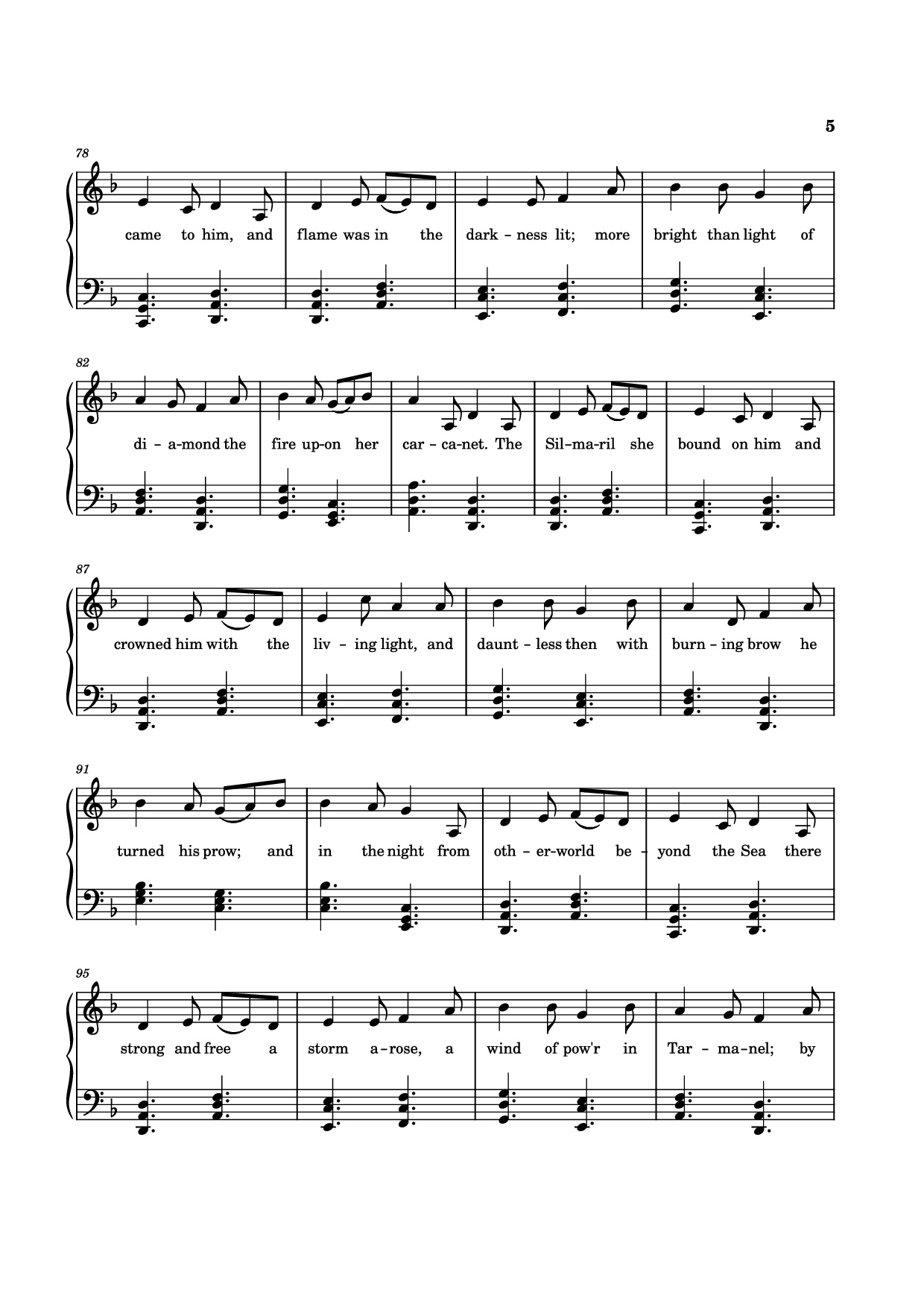 Trang 5 của Sheet nhạc PDF bài hát The Tale of Eärendel Piano - Music Bee