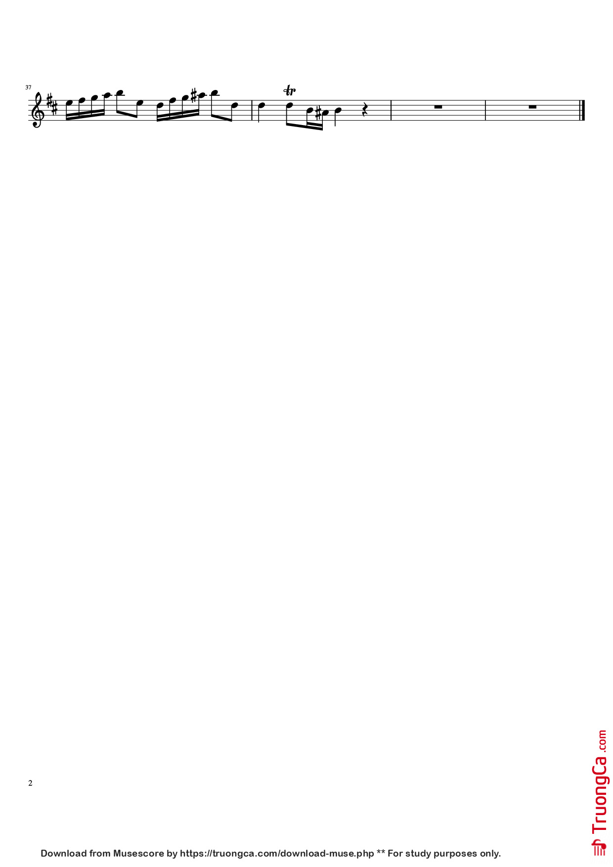 Trang 2 của Sheet nhạc PDF bài hát The King Of Strangeness Violin - Composer