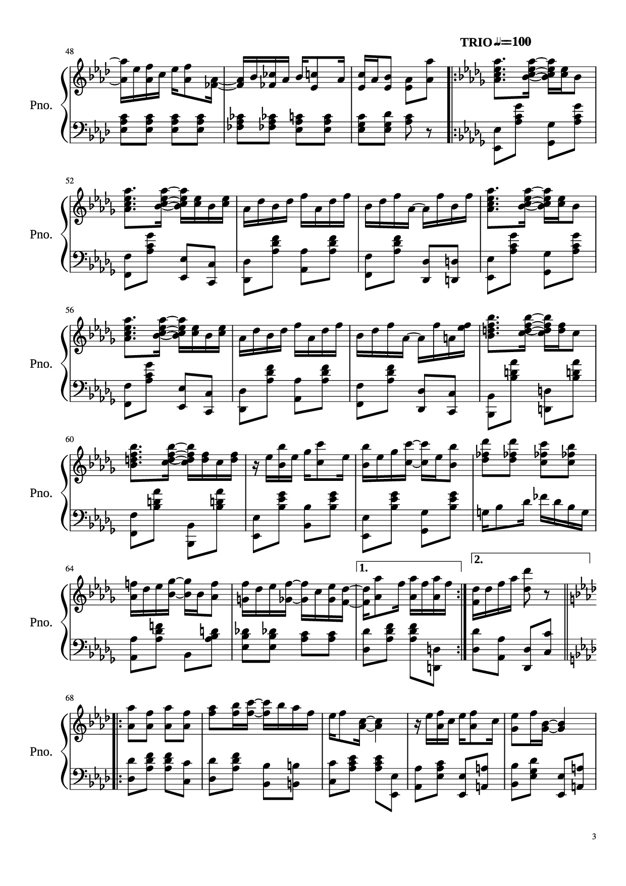 Trang 3 của Sheet nhạc PDF Piano bài hát Maple Leaf Rag Piano - Scott Joplin
