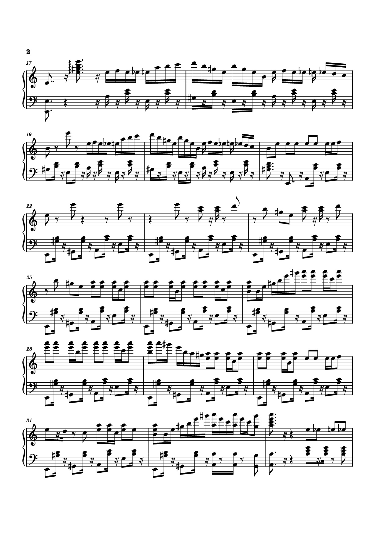 Trang 2 của Sheet nhạc PDF Piano bài hát Mashle OP thing Piano - Undefined