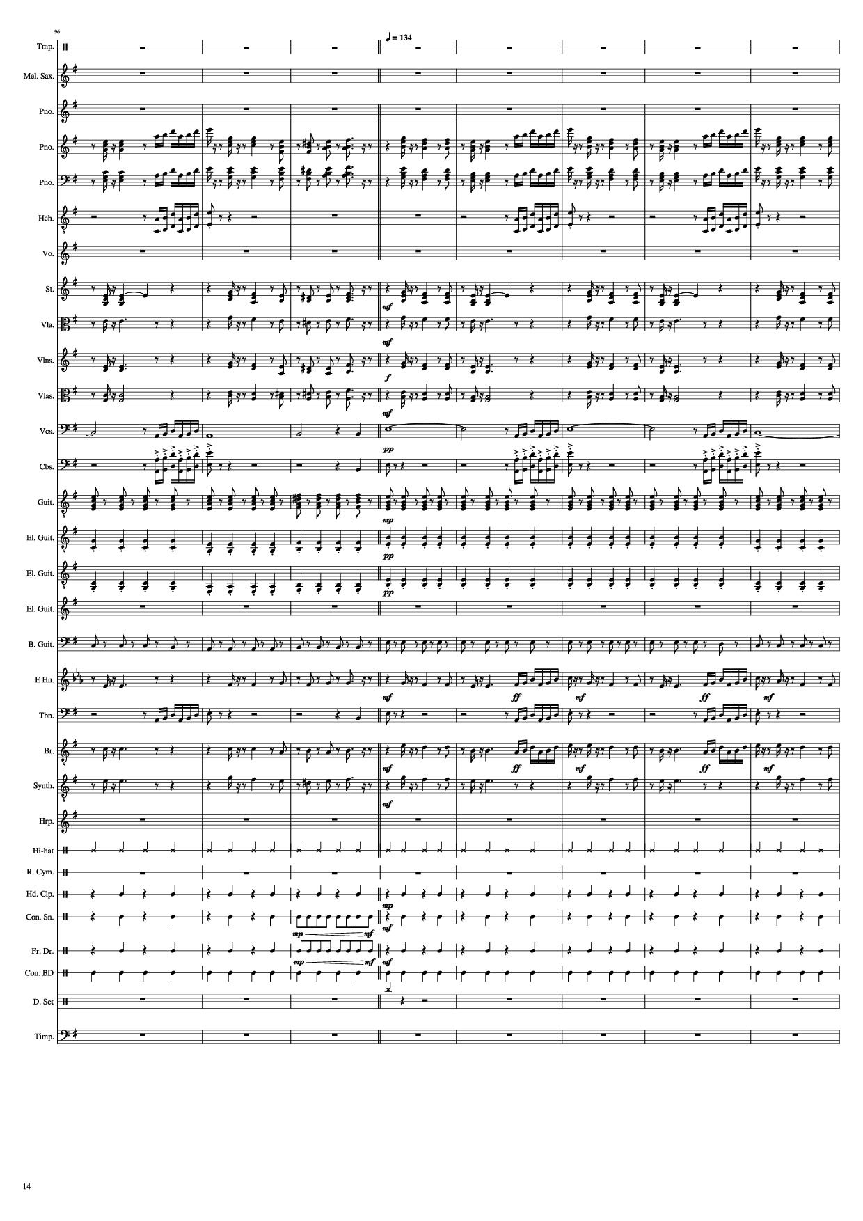 Trang 14 của Sheet nhạc PDF Piano bài hát John Miles - Music Piano - Undefined