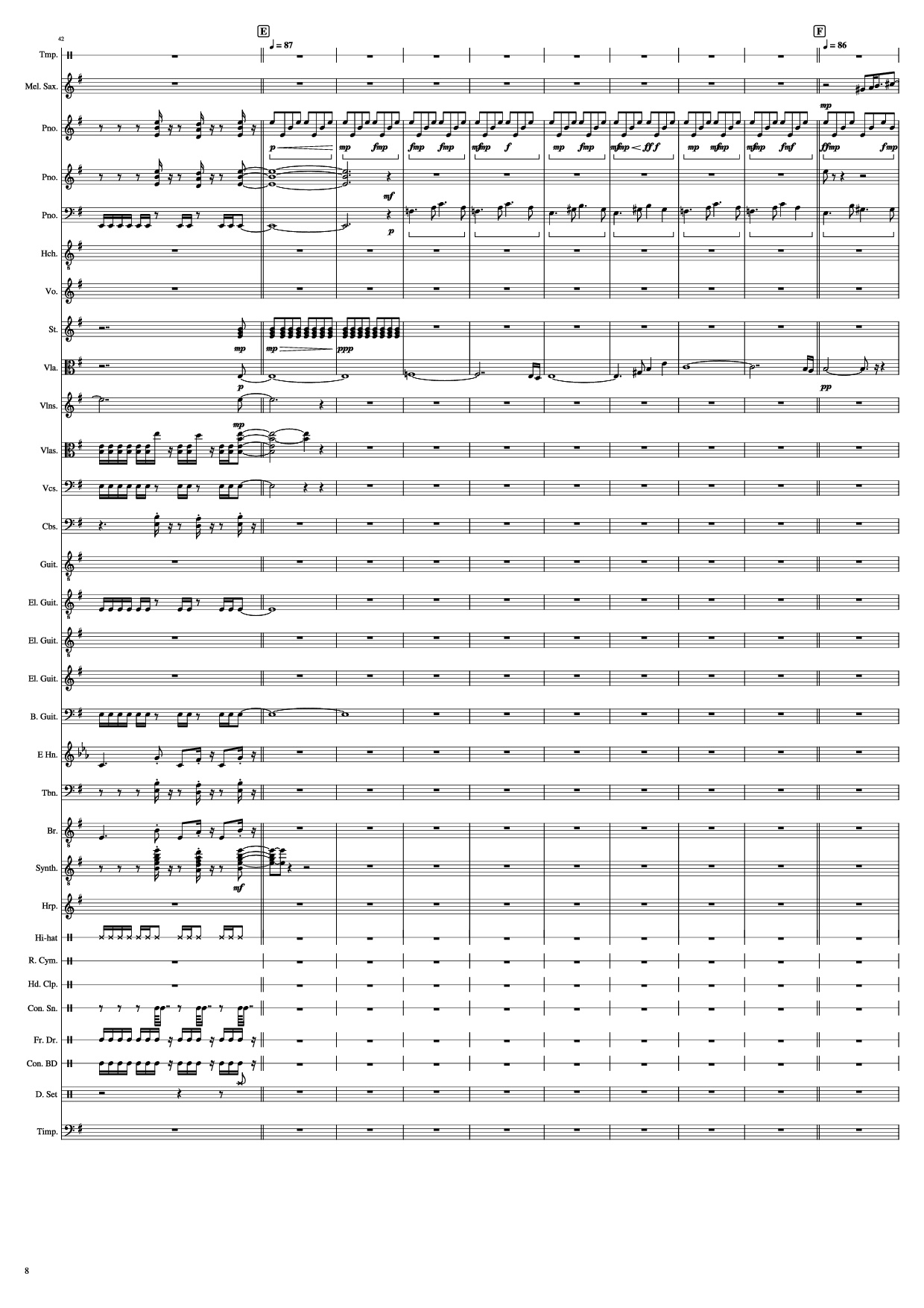 Trang 8 của Sheet nhạc PDF Piano bài hát John Miles - Music Piano - Undefined