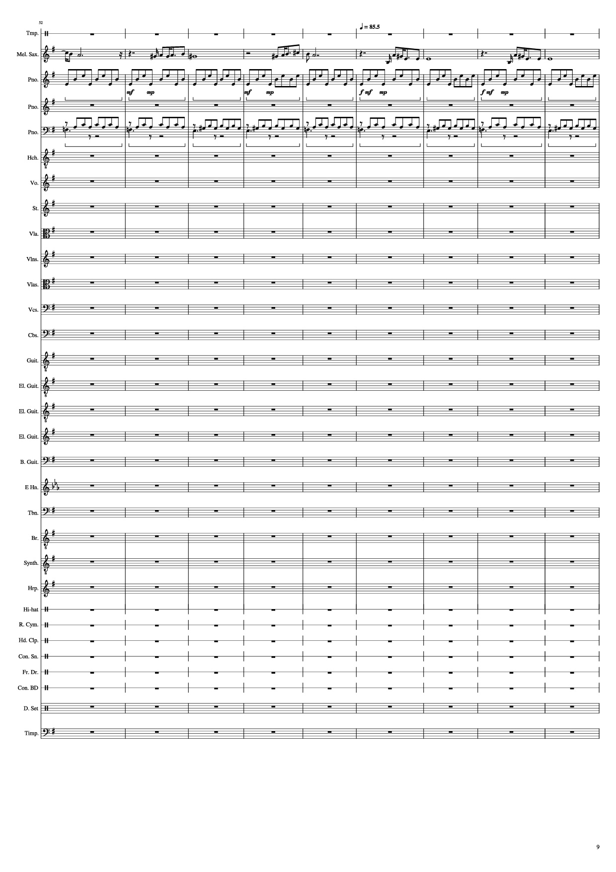 Trang 9 của Sheet nhạc PDF Piano bài hát John Miles - Music Piano - Undefined