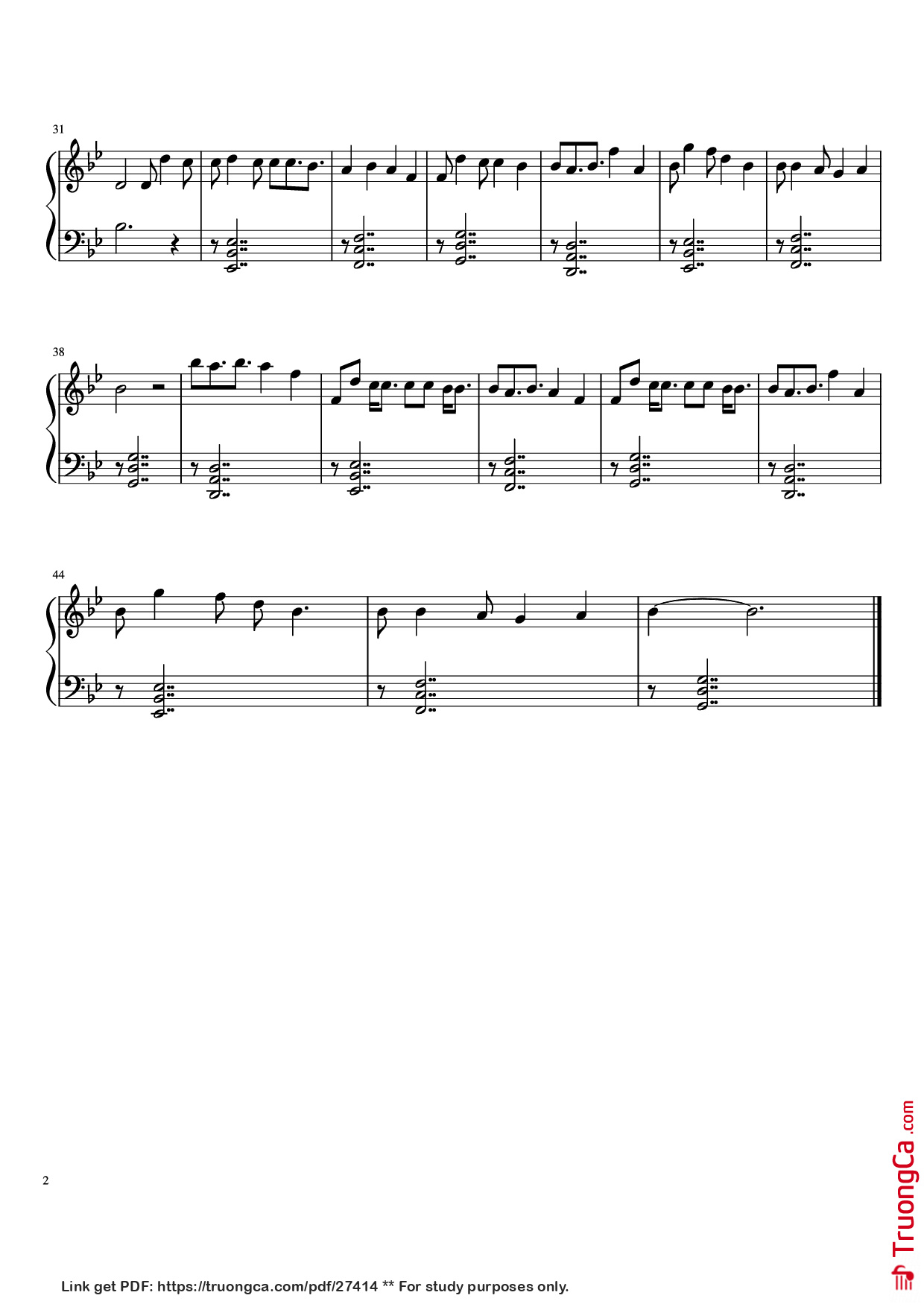 Trang 2 của Sheet nhạc PDF Piano bài hát Unravel Piano - Music from Tokyo Ghoul Transcribed by sad_birb