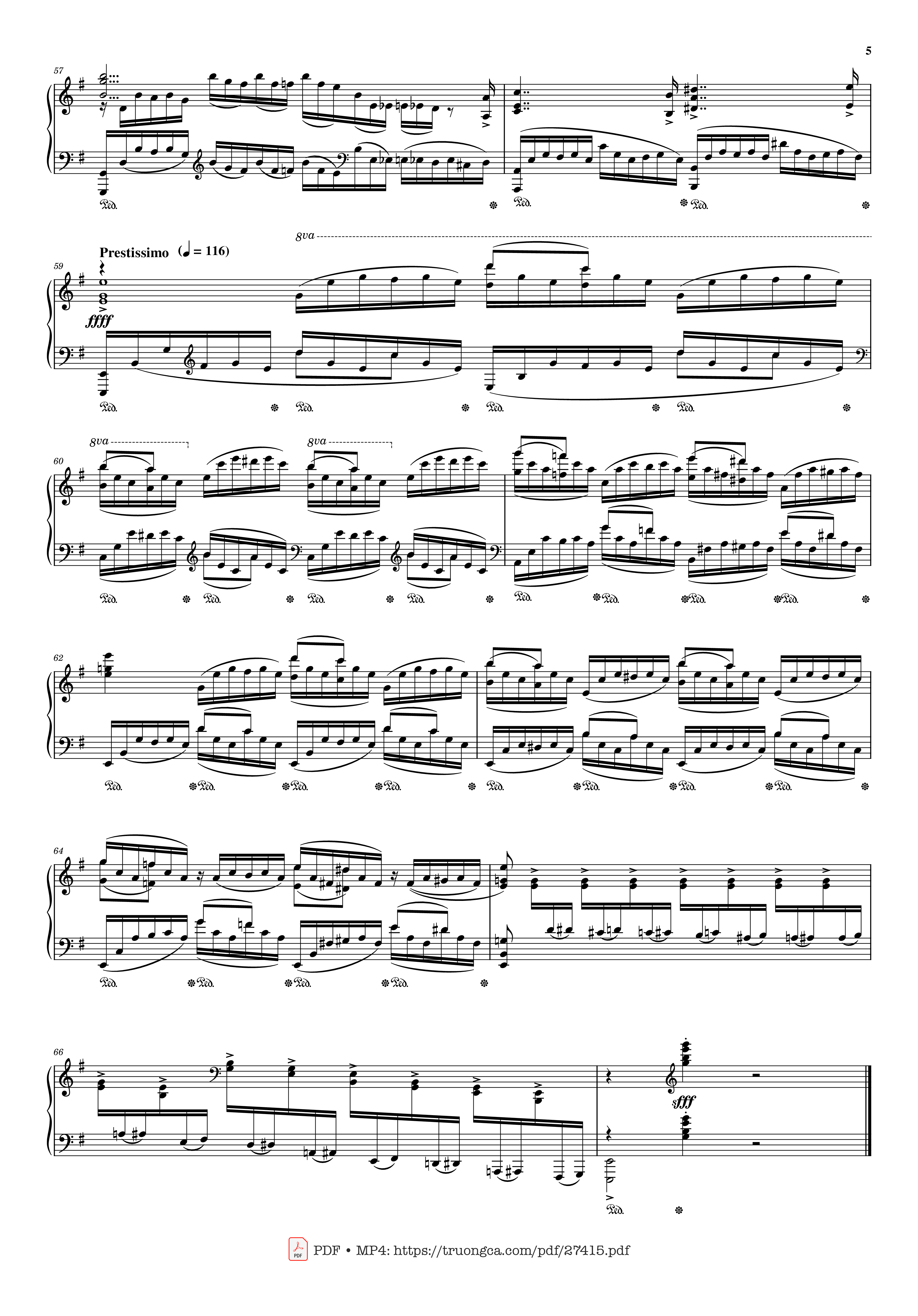 Trang 5 của Sheet nhạc PDF Piano bài hát Moment Musicaux - Op.16 No.4 Piano - Sergei Rachmaninoff