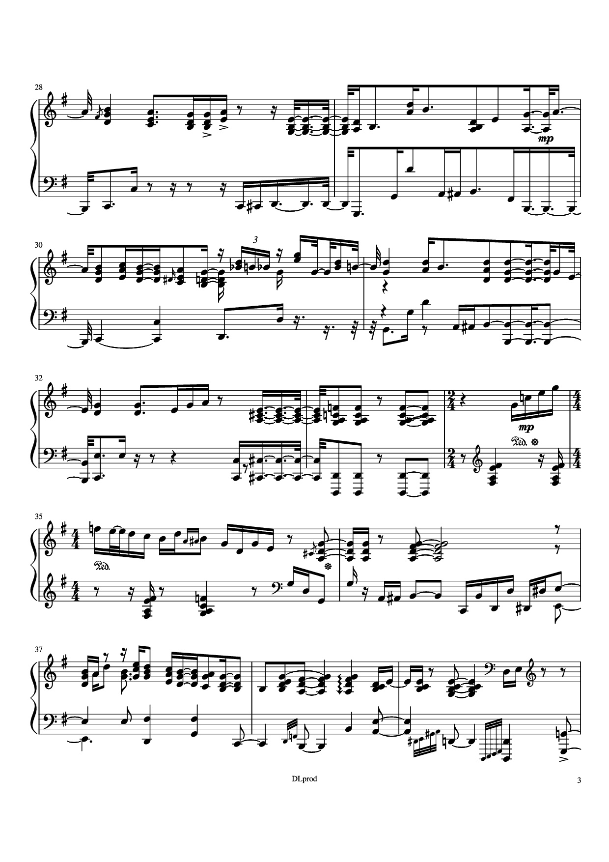 Trang 3 của Sheet nhạc PDF Piano bài hát Man in the miror Piano - Love-nsky