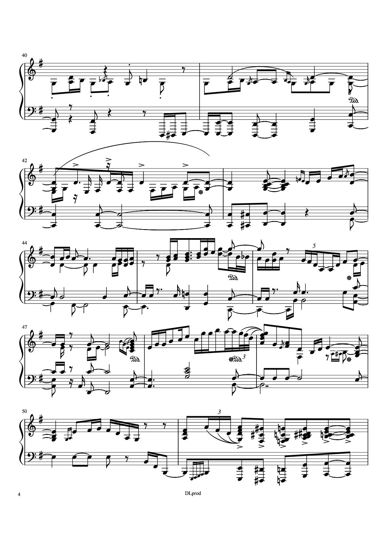 Trang 4 của Sheet nhạc PDF Piano bài hát Man in the miror Piano - Love-nsky