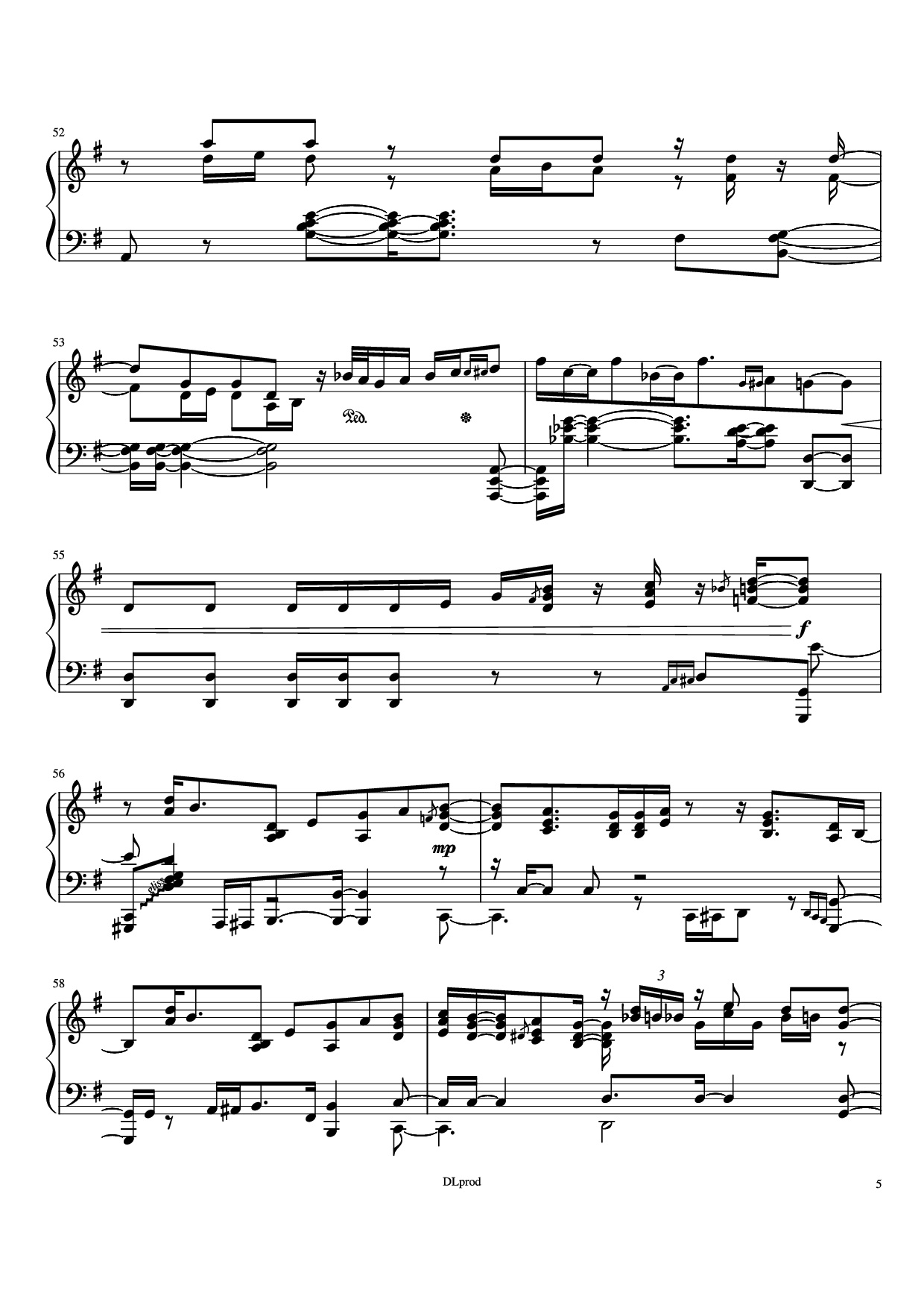 Trang 5 của Sheet nhạc PDF Piano bài hát Man in the miror Piano - Love-nsky