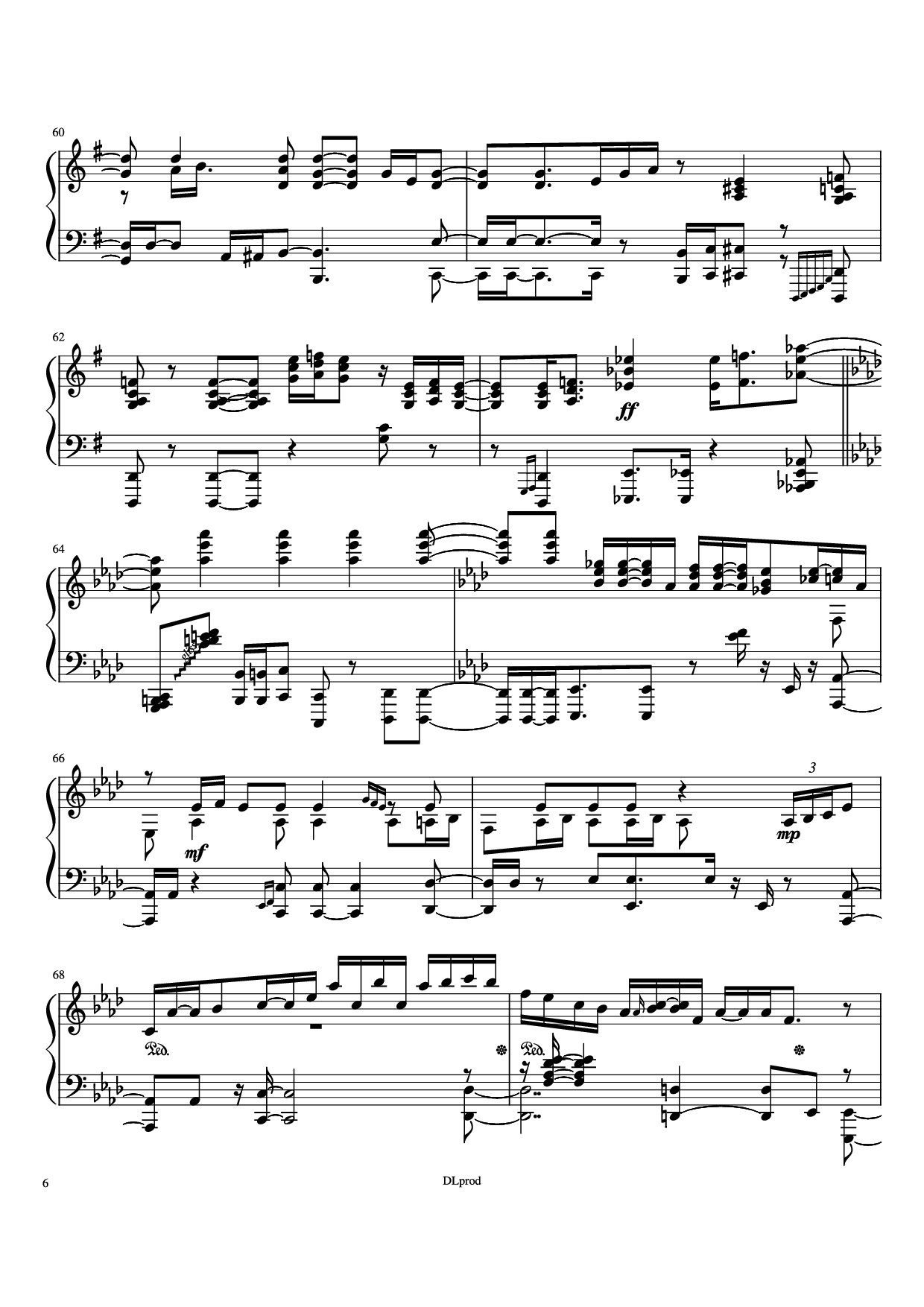 Trang 6 của Sheet nhạc PDF Piano bài hát Man in the miror Piano - Love-nsky