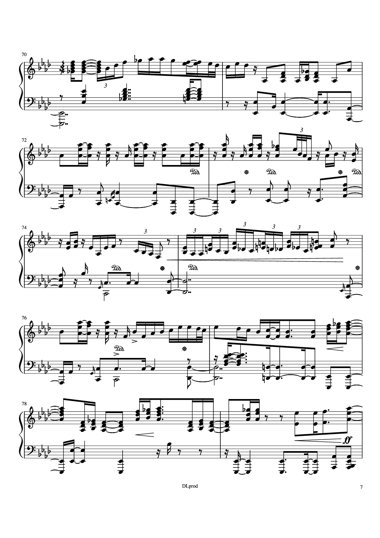 Trang 7 của Sheet nhạc PDF Piano bài hát Man in the miror Piano - Love-nsky