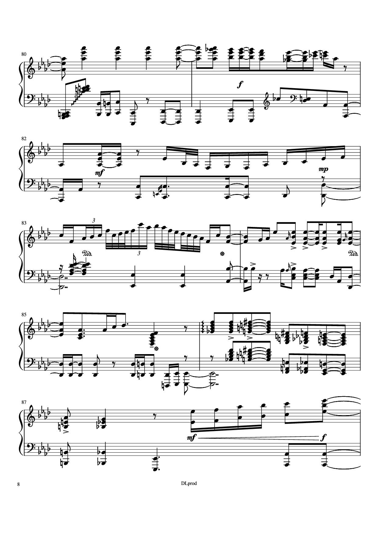 Trang 8 của Sheet nhạc PDF Piano bài hát Man in the miror Piano - Love-nsky