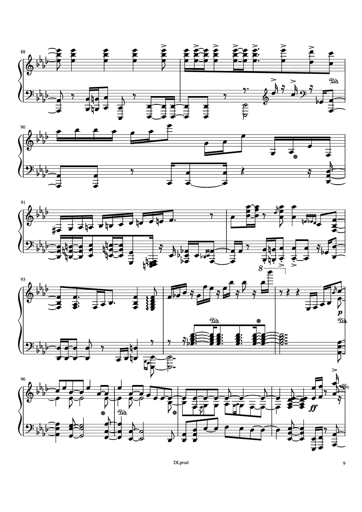 Trang 9 của Sheet nhạc PDF Piano bài hát Man in the miror Piano - Love-nsky