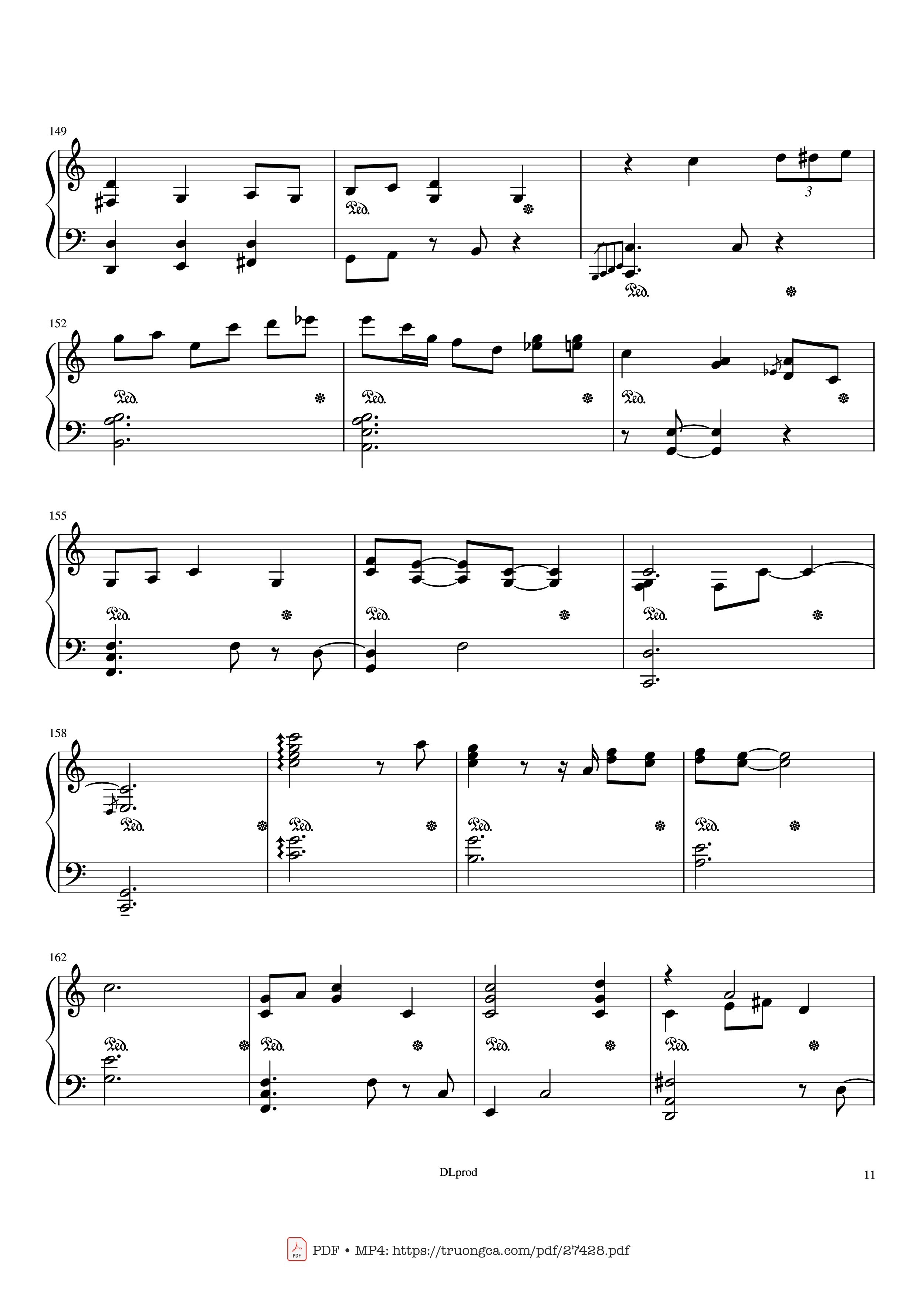 Trang 11 của Sheet nhạc PDF Piano bài hát Piano man - Billy Joel (Easy Piano) - Love-nsky