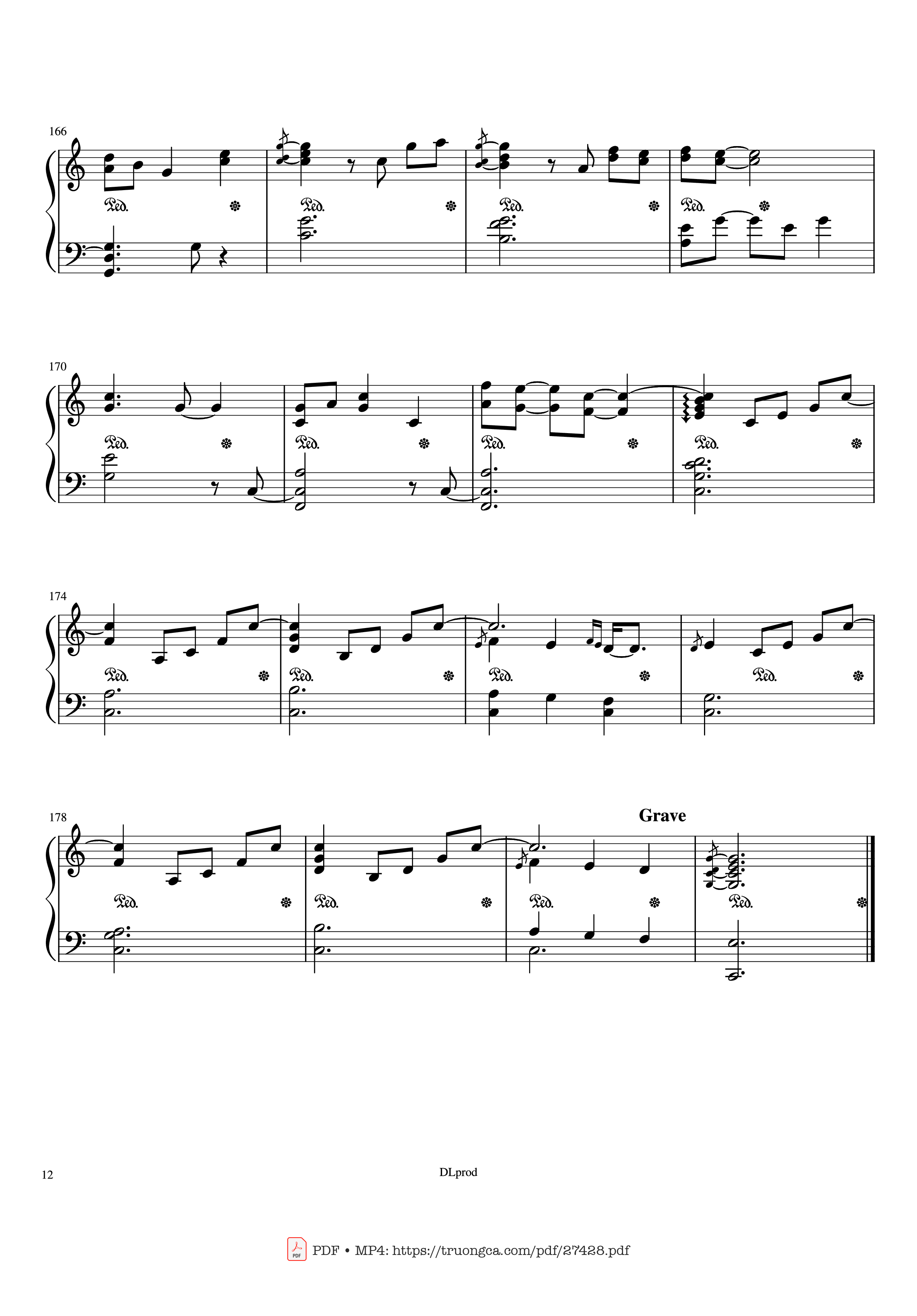 Trang 12 của Sheet nhạc PDF Piano bài hát Piano man - Billy Joel (Easy Piano) - Love-nsky