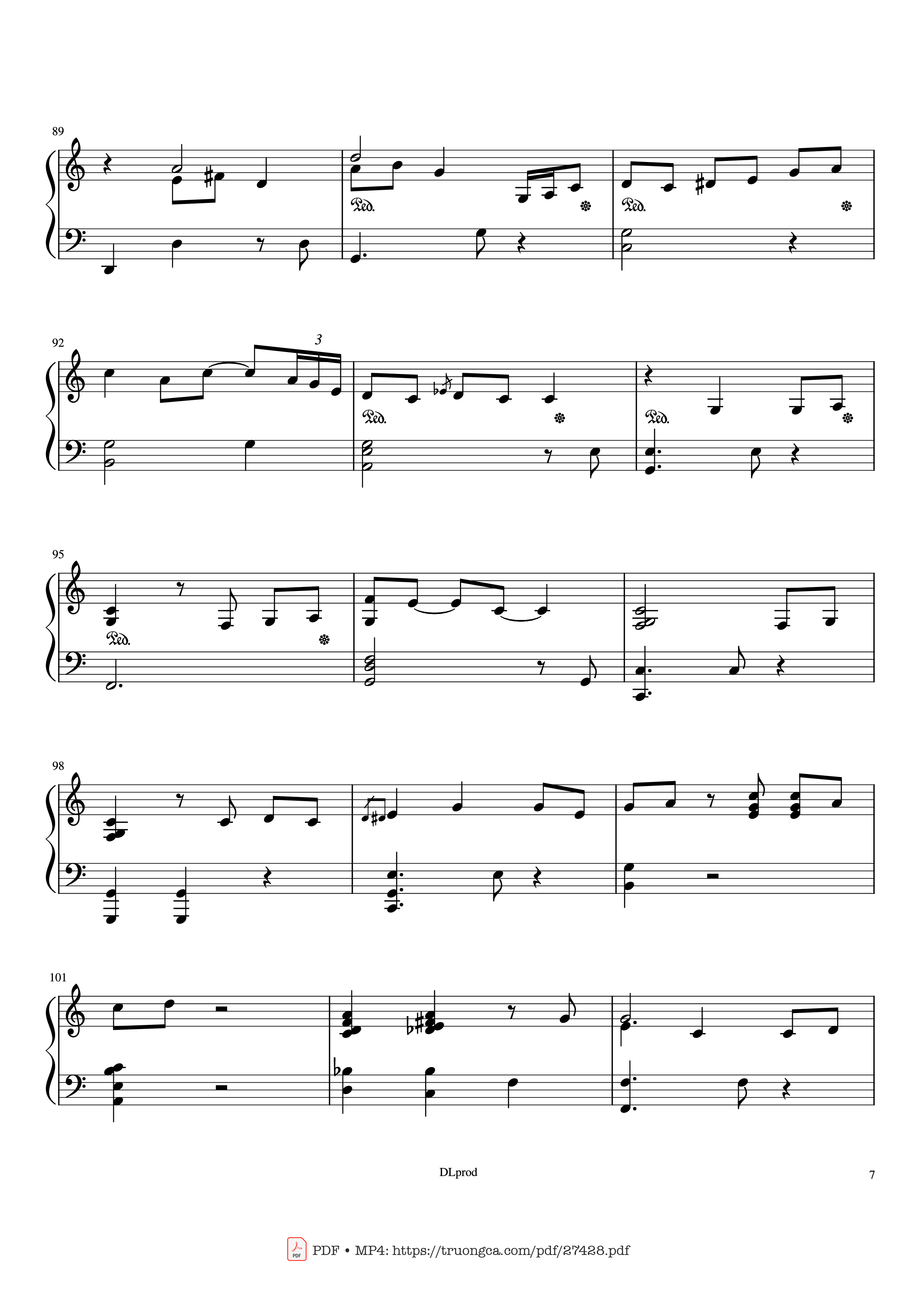 Trang 7 của Sheet nhạc PDF Piano bài hát Piano man - Billy Joel (Easy Piano) - Love-nsky