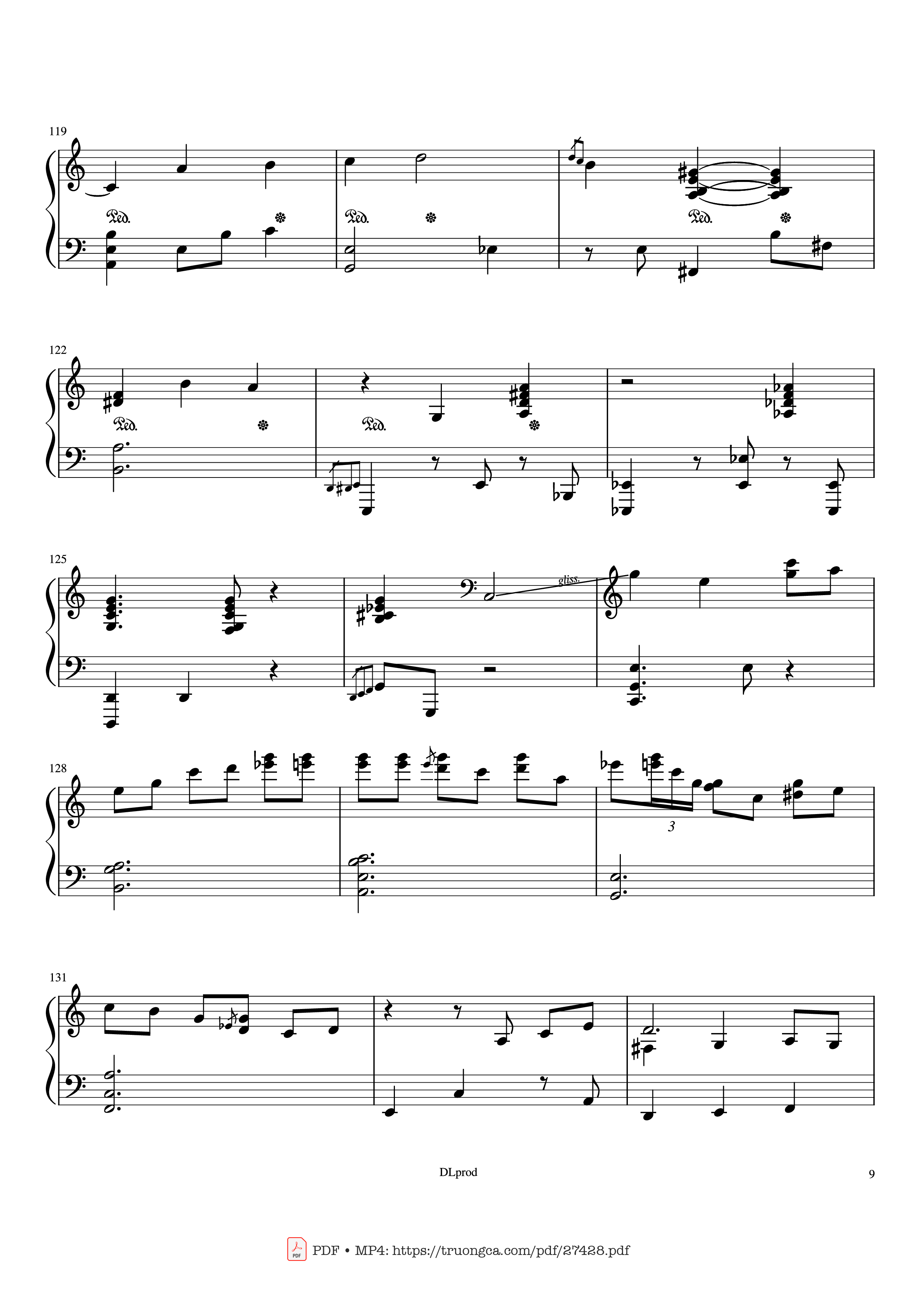 Trang 9 của Sheet nhạc PDF Piano bài hát Piano man - Billy Joel (Easy Piano) - Love-nsky