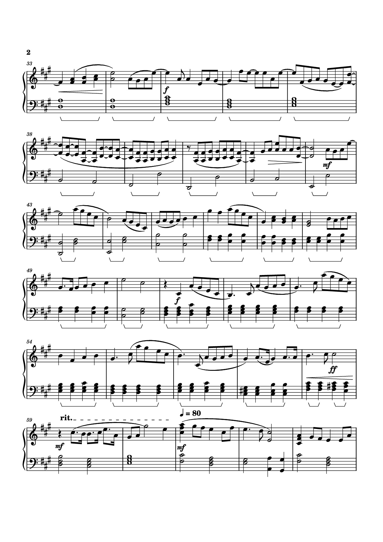 Trang 2 của Sheet nhạc PDF Piano bài hát Attack on Titan S4 ED - Akuma no Ko Piano - Arranged by Vincent DeArth-Pendley