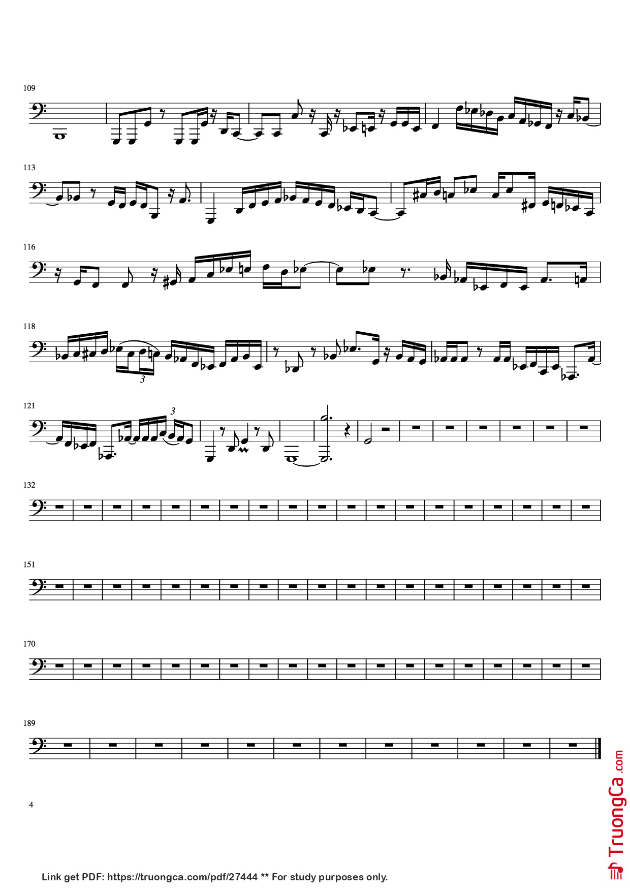 Trang 4 của Sheet nhạc PDF bài hát Killing Me Softly - Youngblood Brass Band