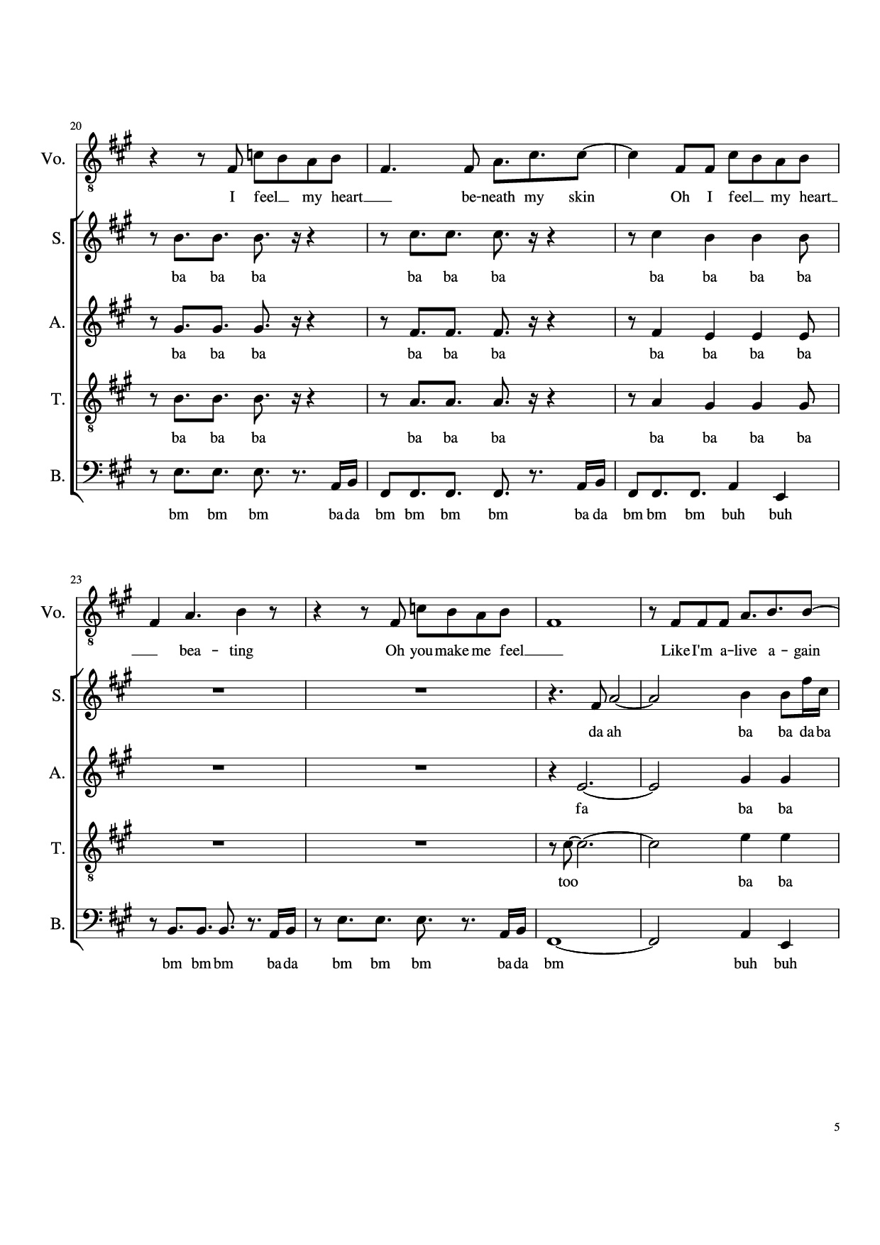 Trang 5 của Sheet nhạc PDF bài hát Adventure of a Lifetime - O.p.b. Coldplay