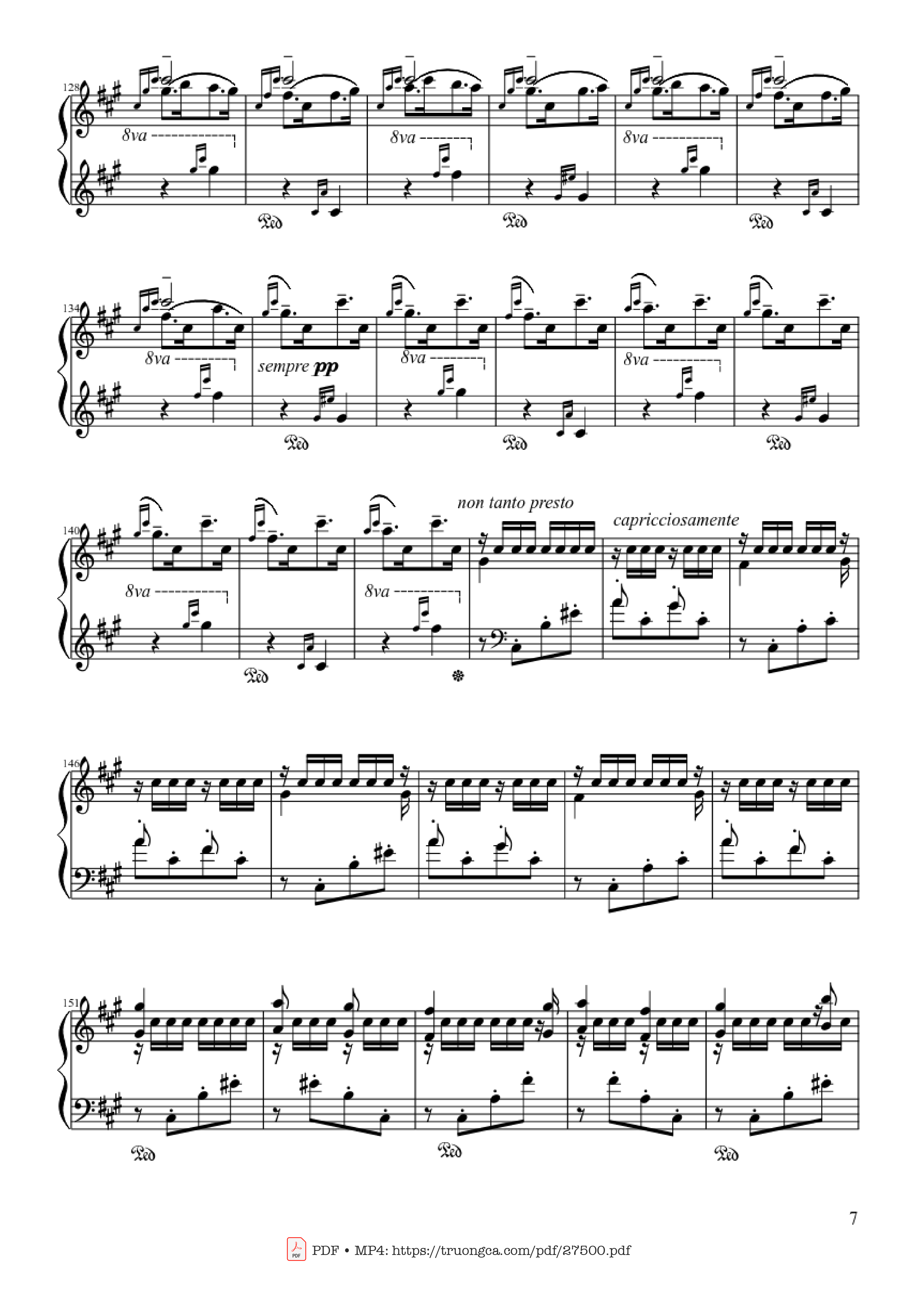 Trang 7 của Sheet nhạc PDF Piano bài hát Hungarian Rhapsody No. 2 - Franz Liszt