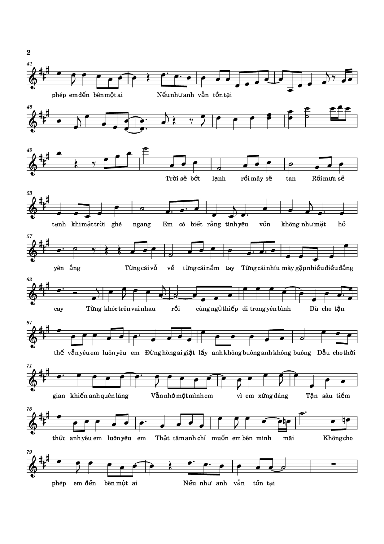 Trang 2 của Sheet nhạc PDF Piano bài hát Dù cho tận thế - NGUYỄN PHÚC THIỆN