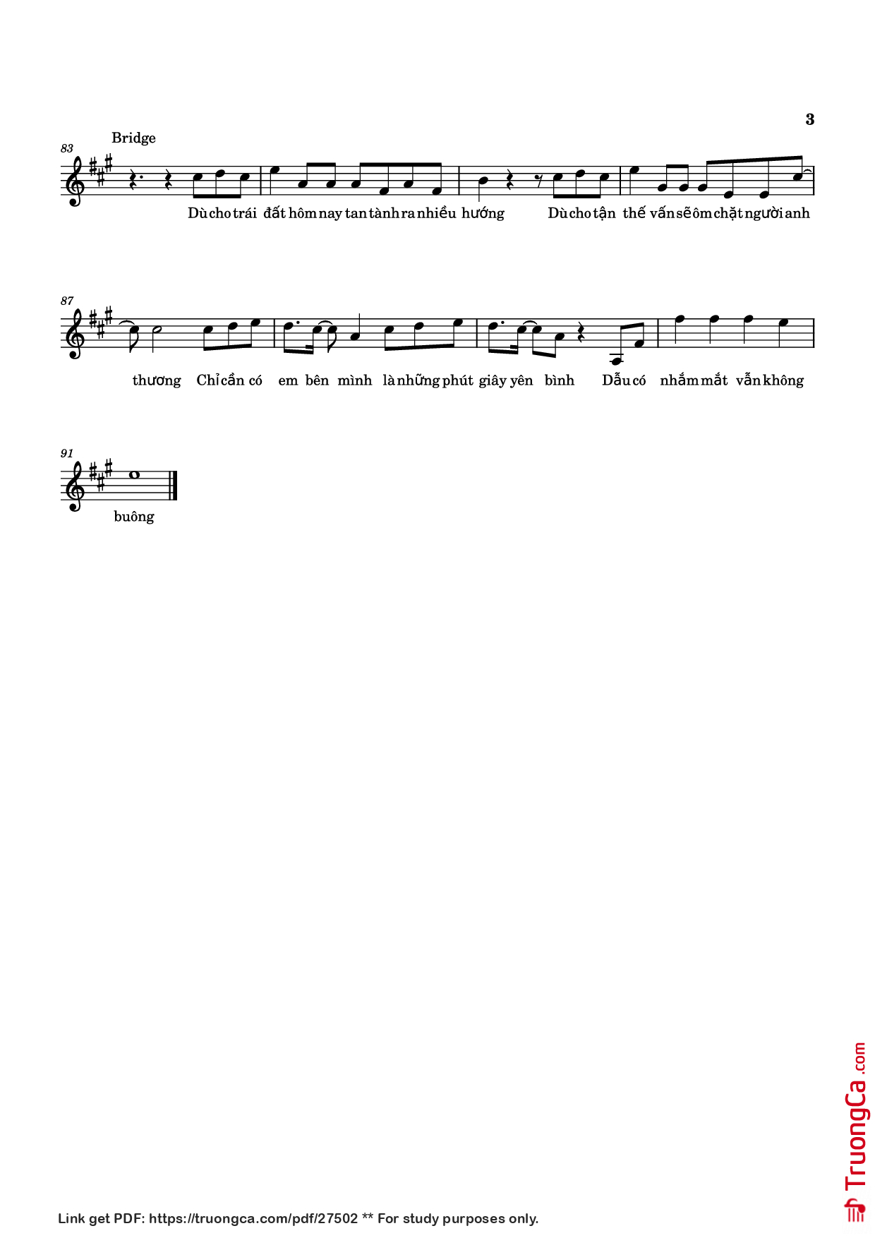 Trang 3 của Sheet nhạc PDF Piano bài hát Dù cho tận thế - NGUYỄN PHÚC THIỆN