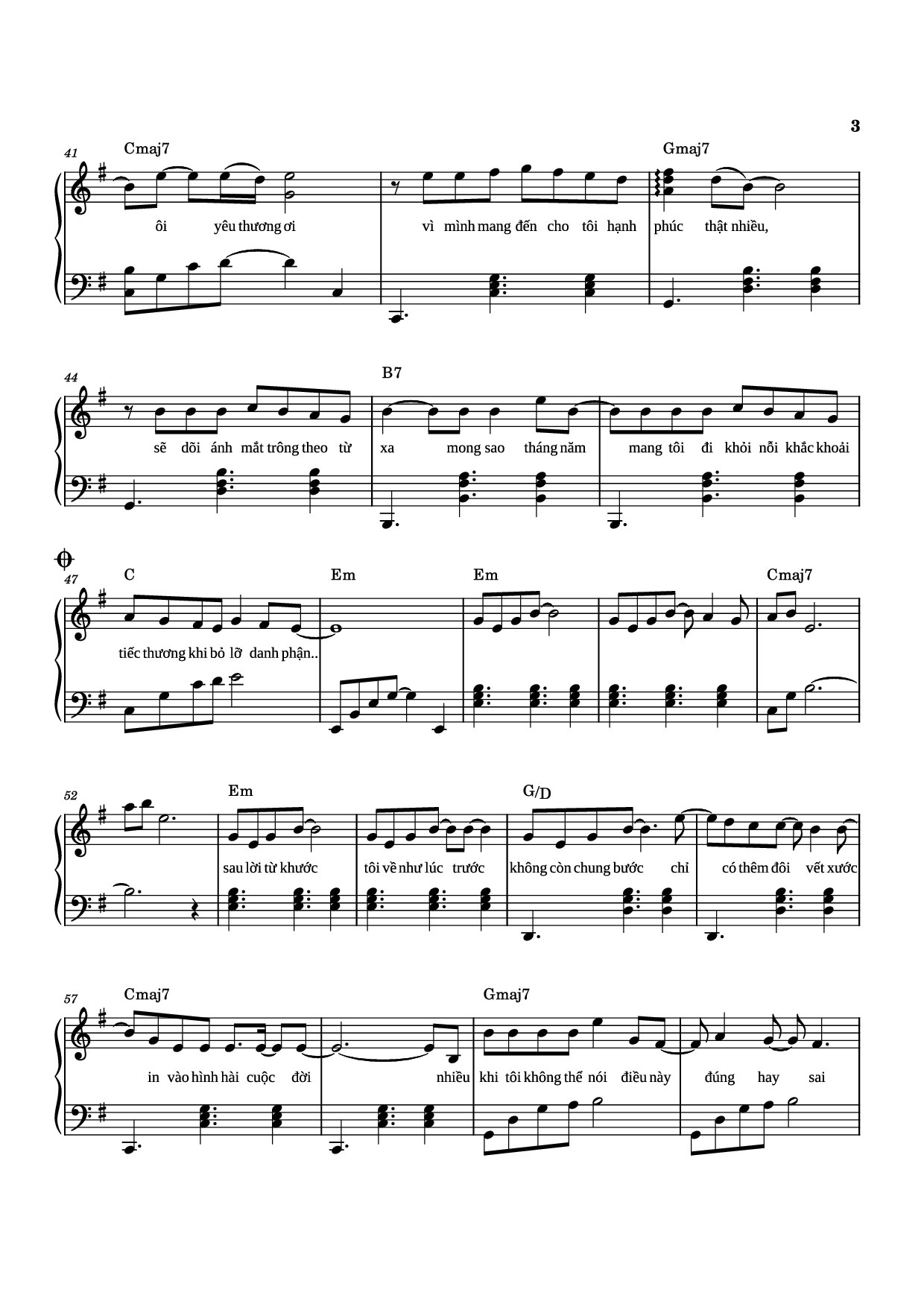Trang 3 của Sheet nhạc PDF Piano bài hát Sau Lời từ Khước (OST Mai) Piano - Phan Mạnh Quỳnh
