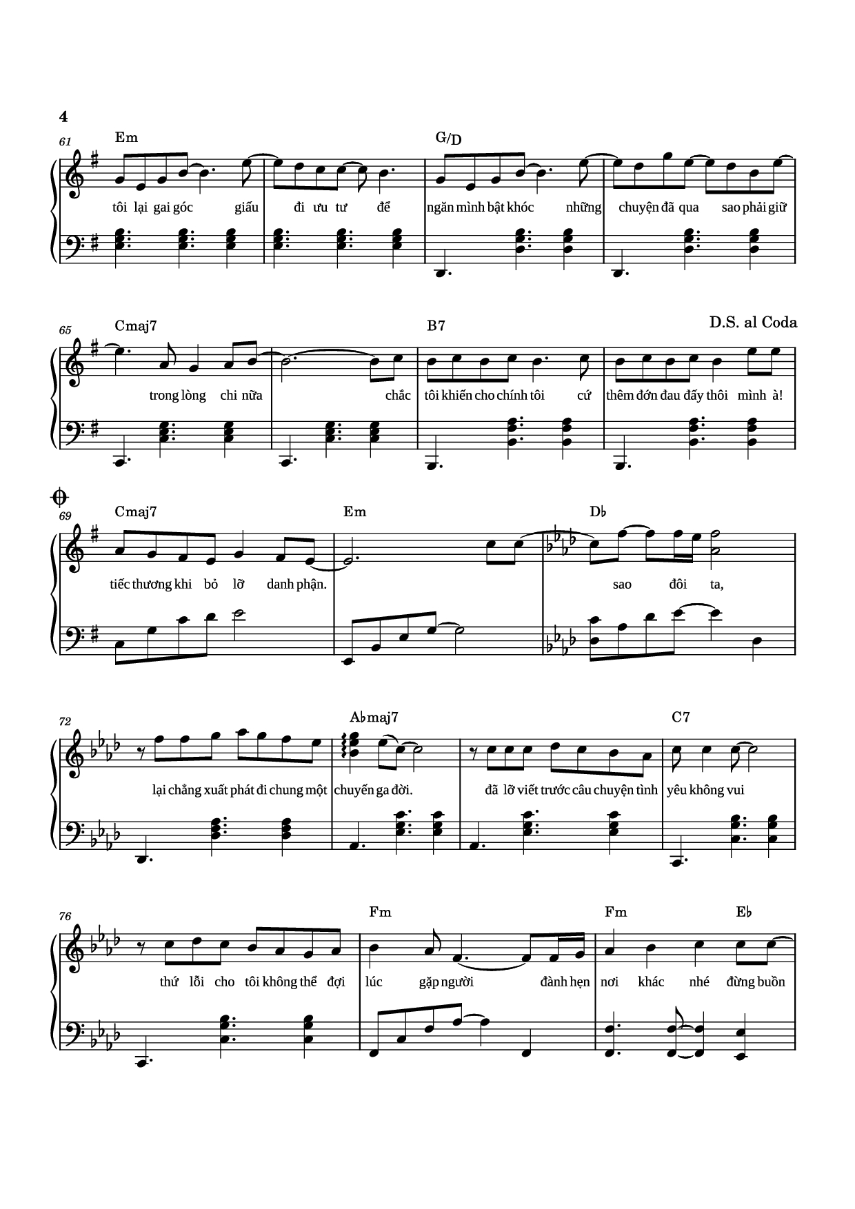Trang 4 của Sheet nhạc PDF Piano bài hát Sau Lời từ Khước (OST Mai) Piano - Phan Mạnh Quỳnh