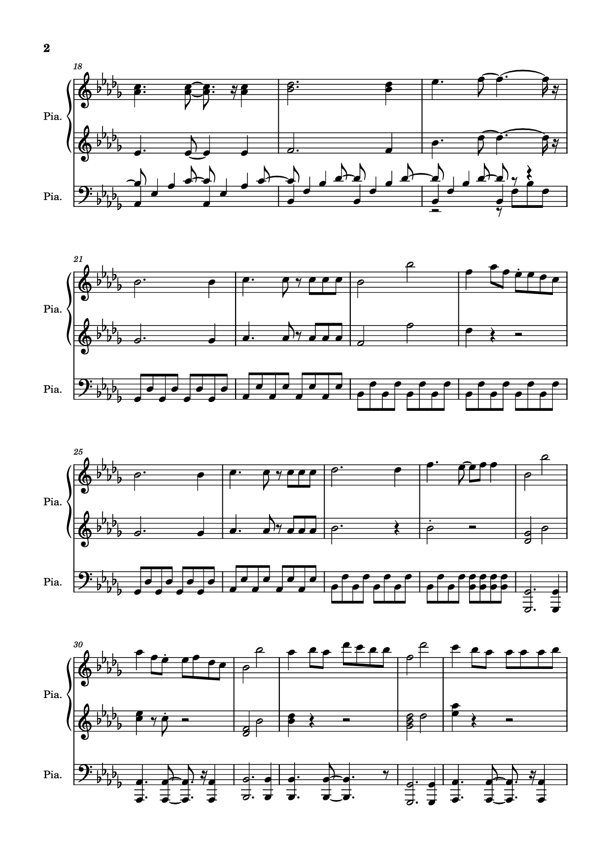 Trang 2 của Sheet nhạc PDF Piano bài hát Hinkik - Time Leaper Piano - Undefined
