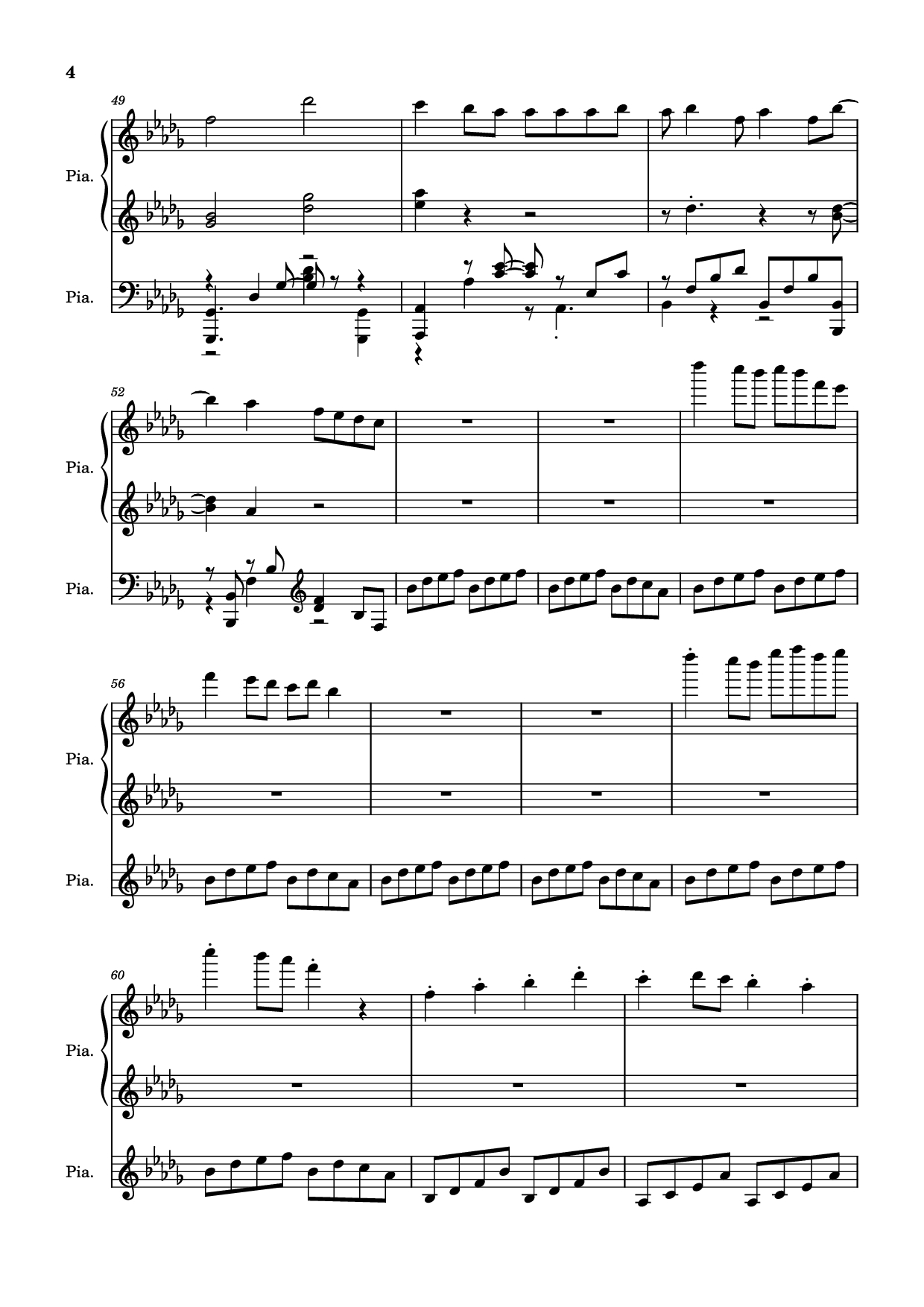 Trang 4 của Sheet nhạc PDF Piano bài hát Hinkik - Time Leaper Piano - Undefined