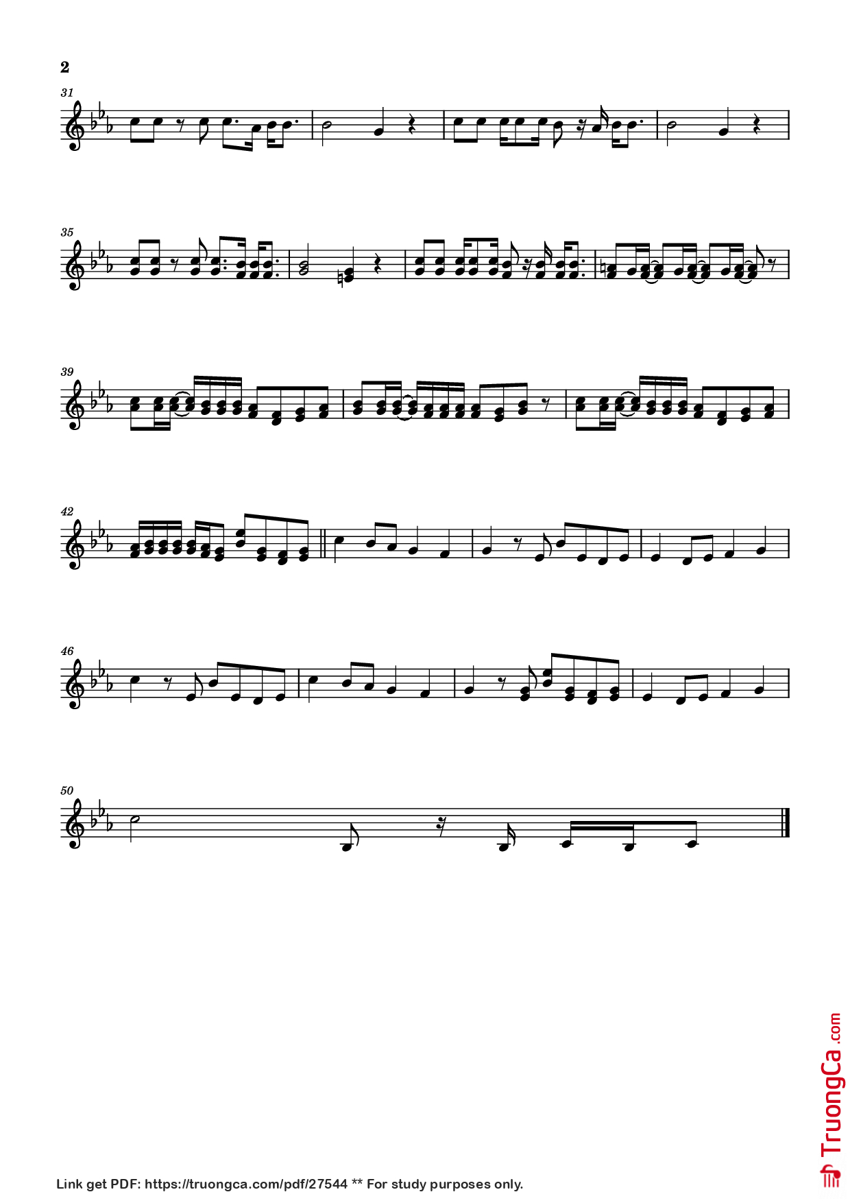 Trang 2 của Sheet nhạc PDF bài hát Apt. Violin - Rose/B Mars