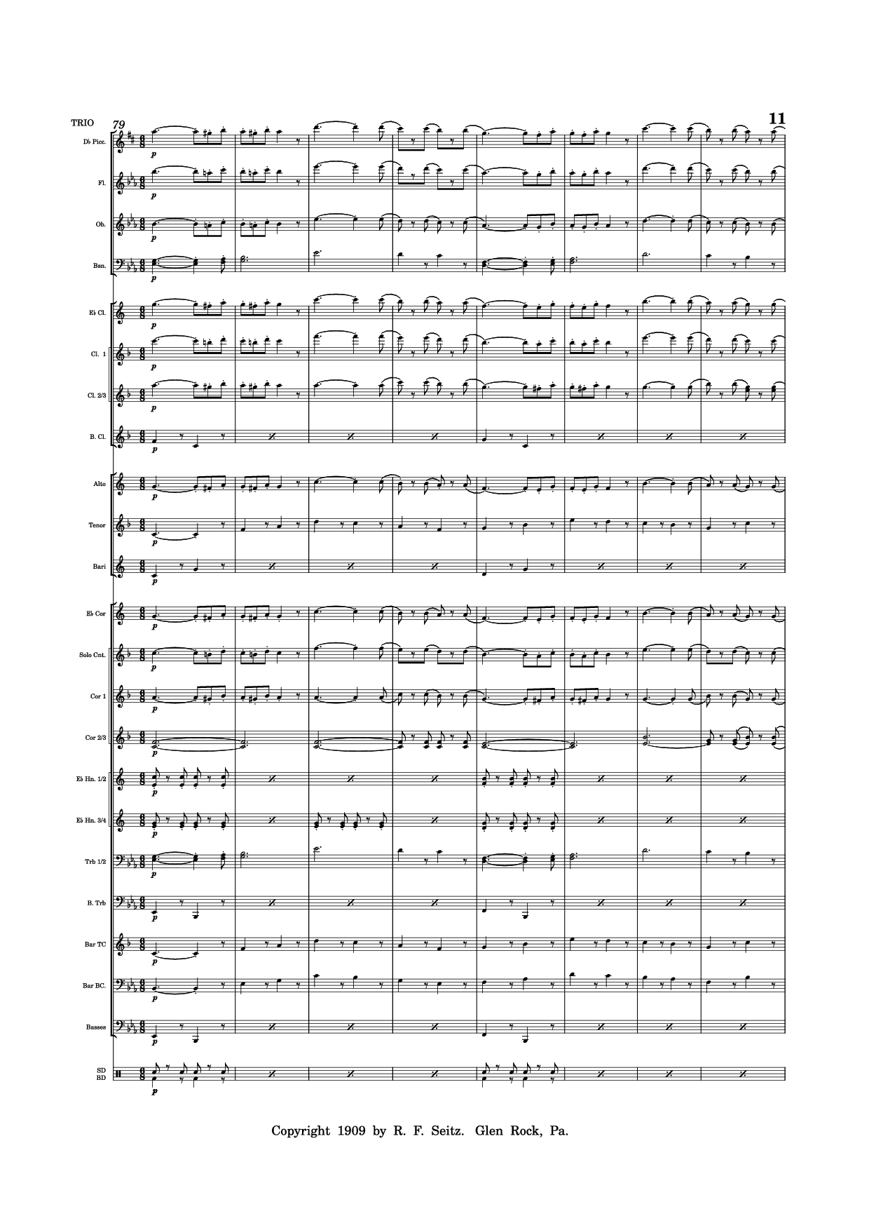 Trang 11 của Sheet nhạc PDF bài hát March "Grandioso" - Redhills