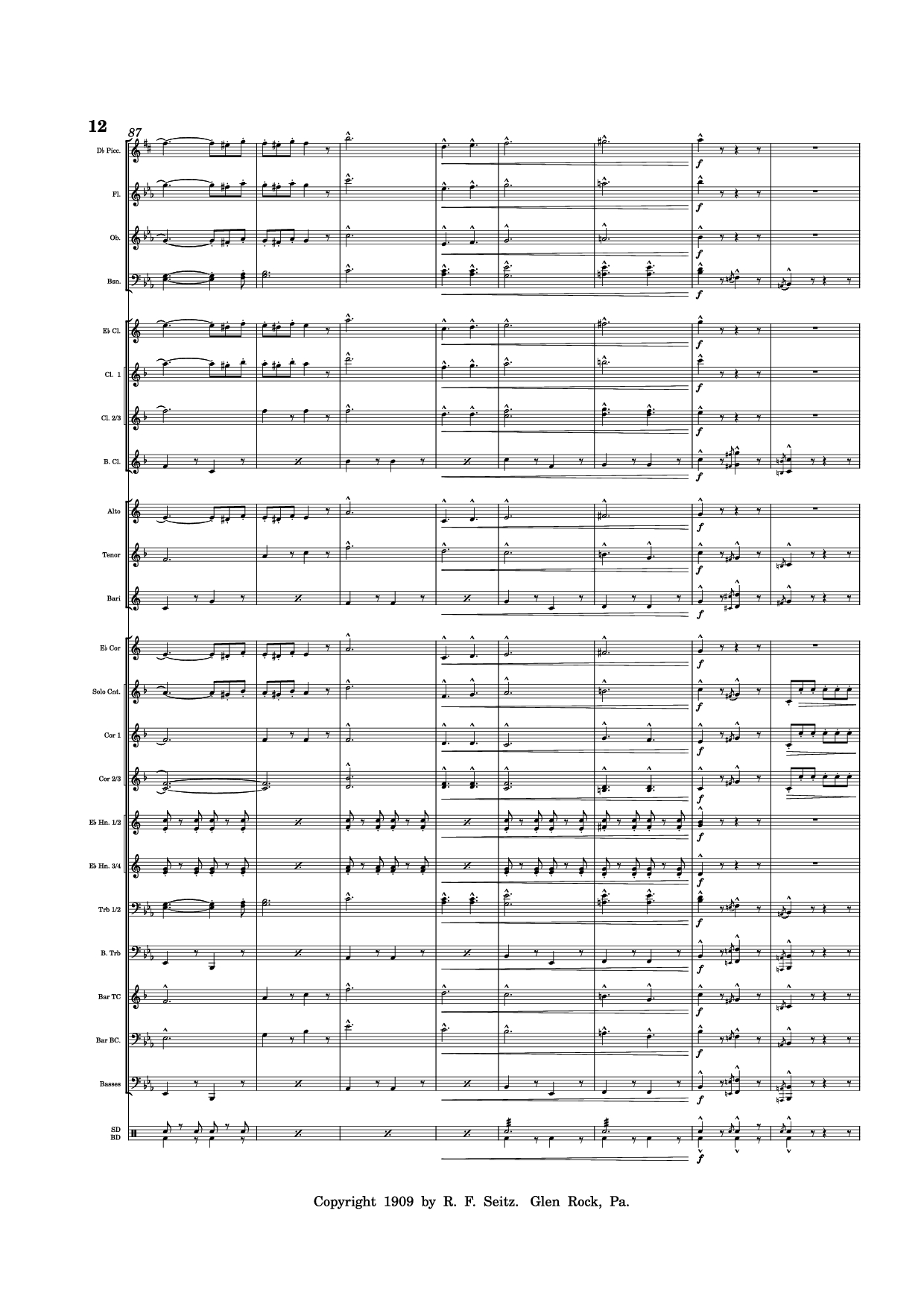 Trang 12 của Sheet nhạc PDF bài hát March "Grandioso" - Redhills