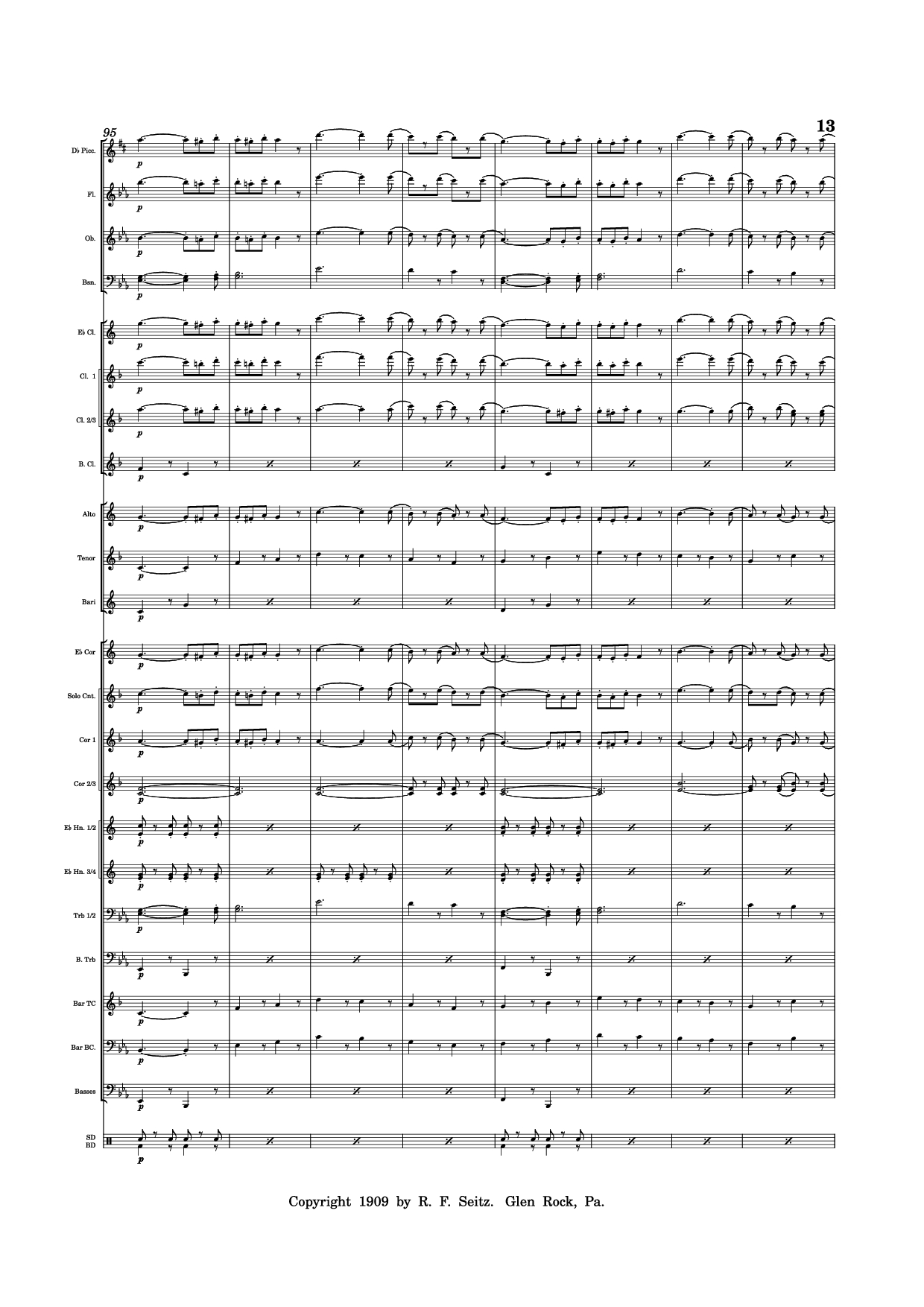 Trang 13 của Sheet nhạc PDF bài hát March "Grandioso" - Redhills
