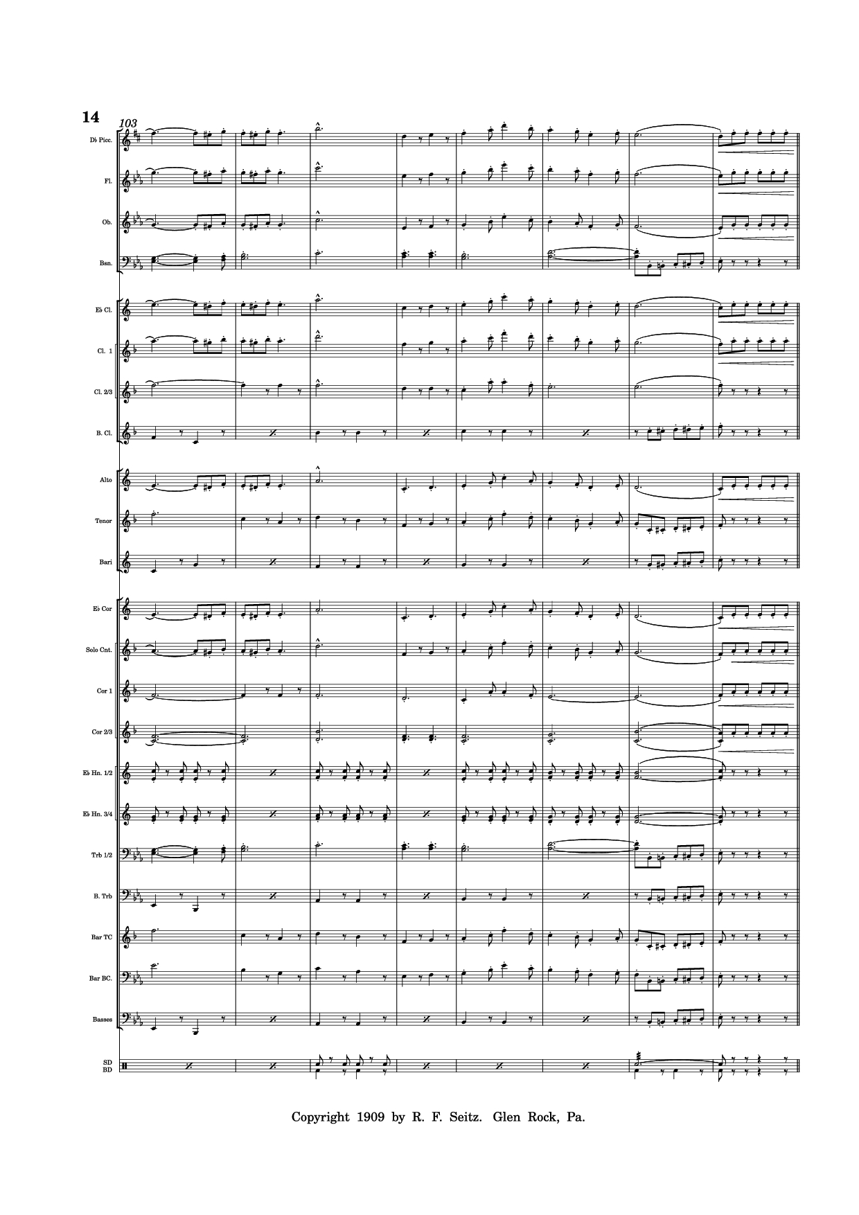 Trang 14 của Sheet nhạc PDF bài hát March "Grandioso" - Redhills