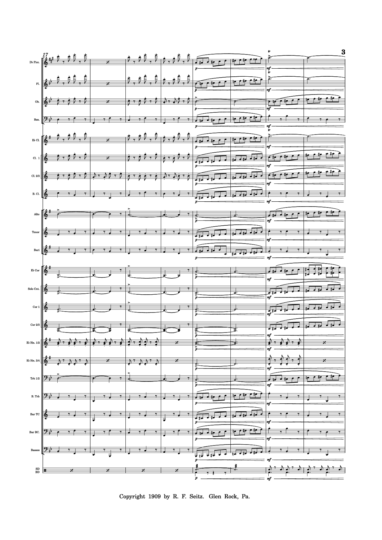 Trang 3 của Sheet nhạc PDF bài hát March "Grandioso" - Redhills