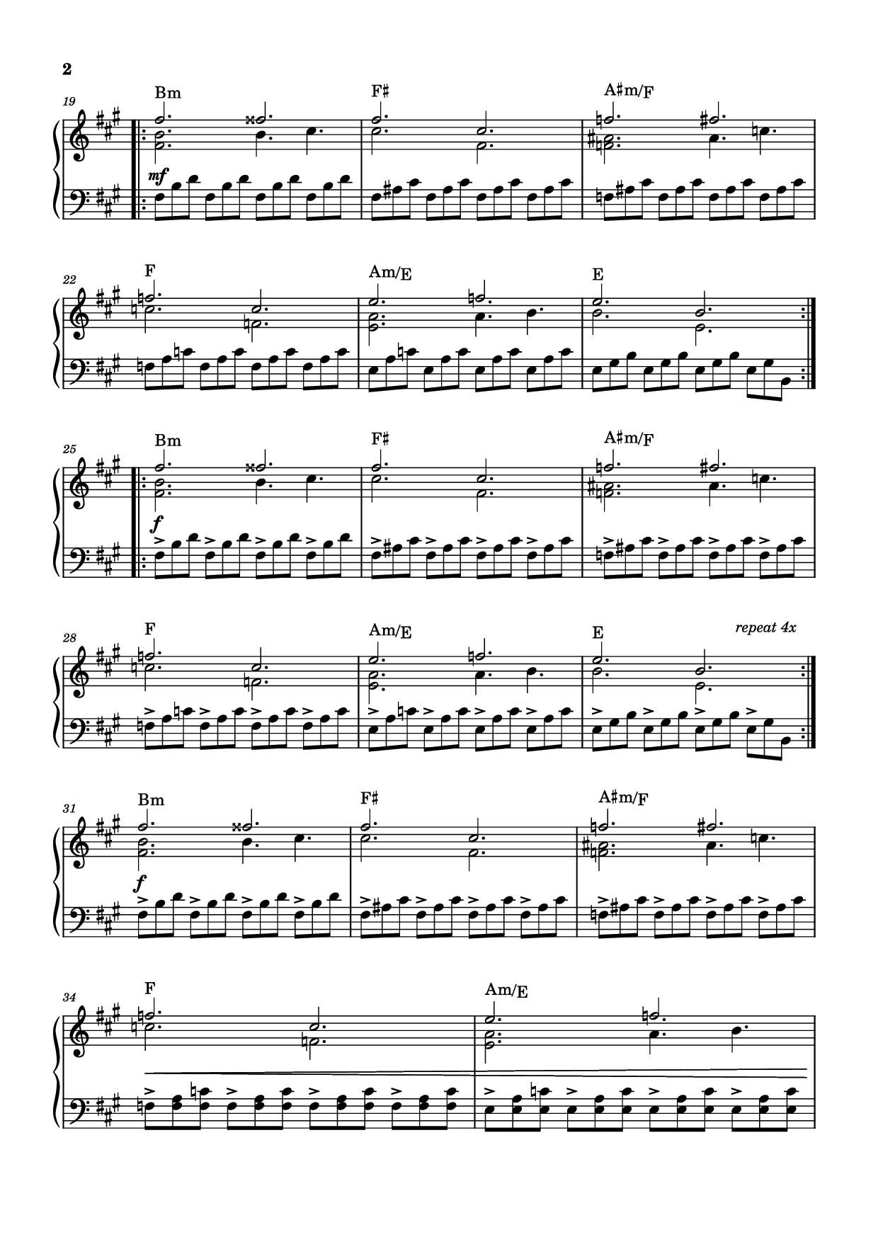 Trang 2 của Sheet nhạc PDF bài hát Rockets Fall On Rocket Falls Piano - Transcribed by: Sam Anderson
