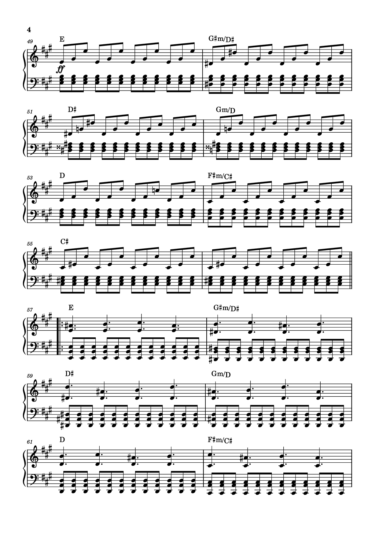 Trang 4 của Sheet nhạc PDF bài hát Rockets Fall On Rocket Falls Piano - Transcribed by: Sam Anderson