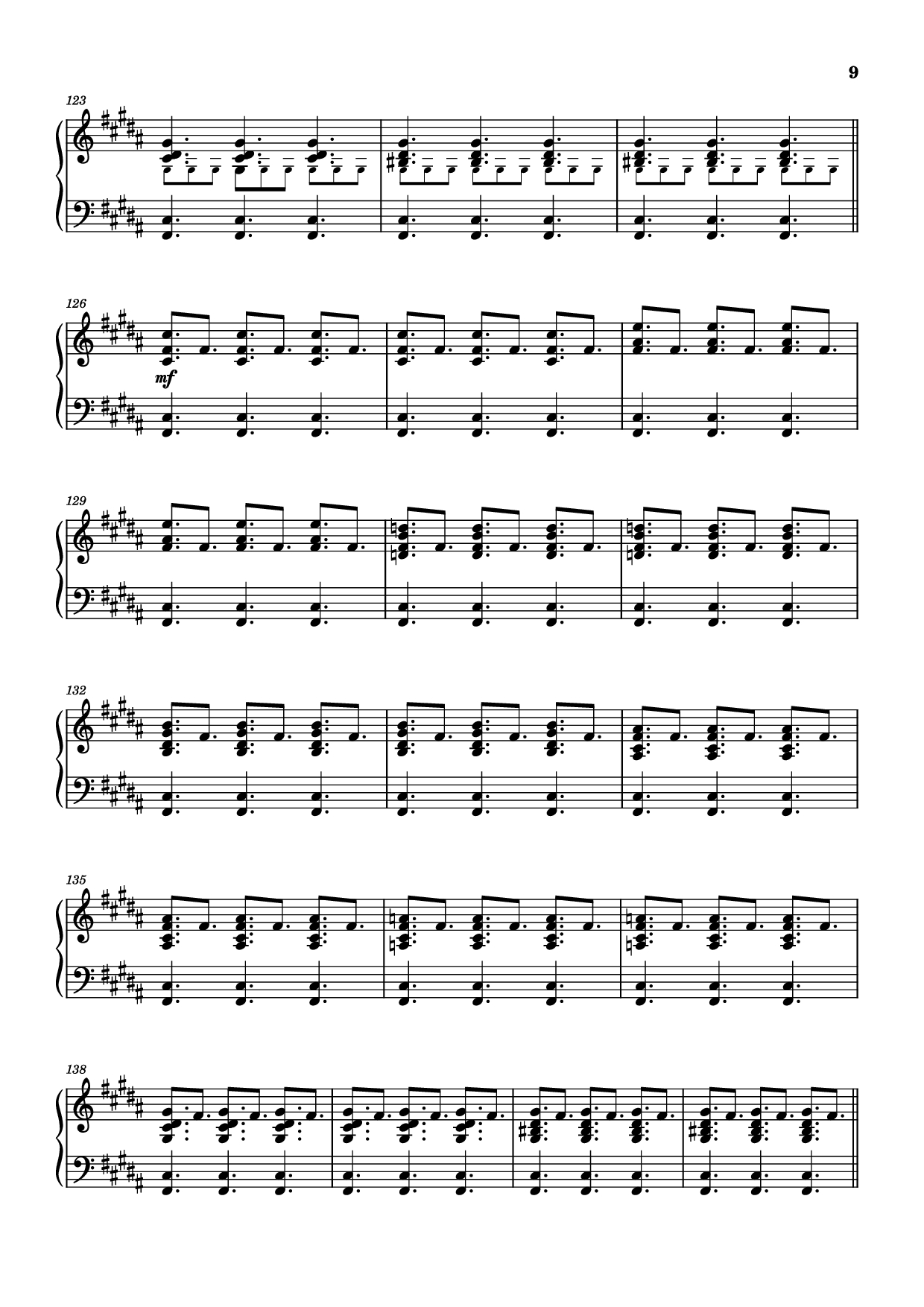 Trang 9 của Sheet nhạc PDF bài hát Rockets Fall On Rocket Falls Piano - Transcribed by: Sam Anderson