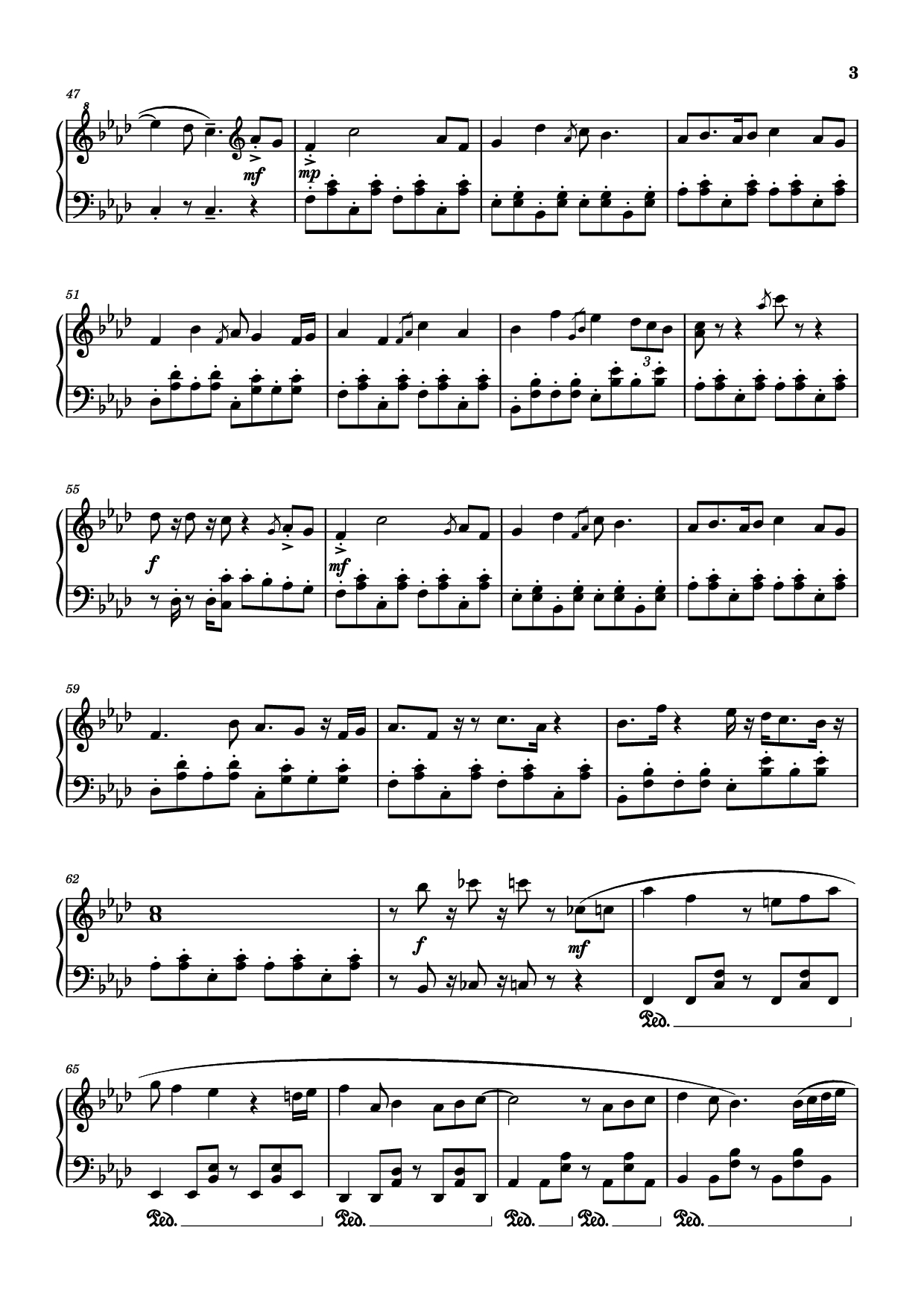 Trang 3 của Sheet nhạc PDF Piano bài hát Detective Conan Piano - Katsuo Ohno
