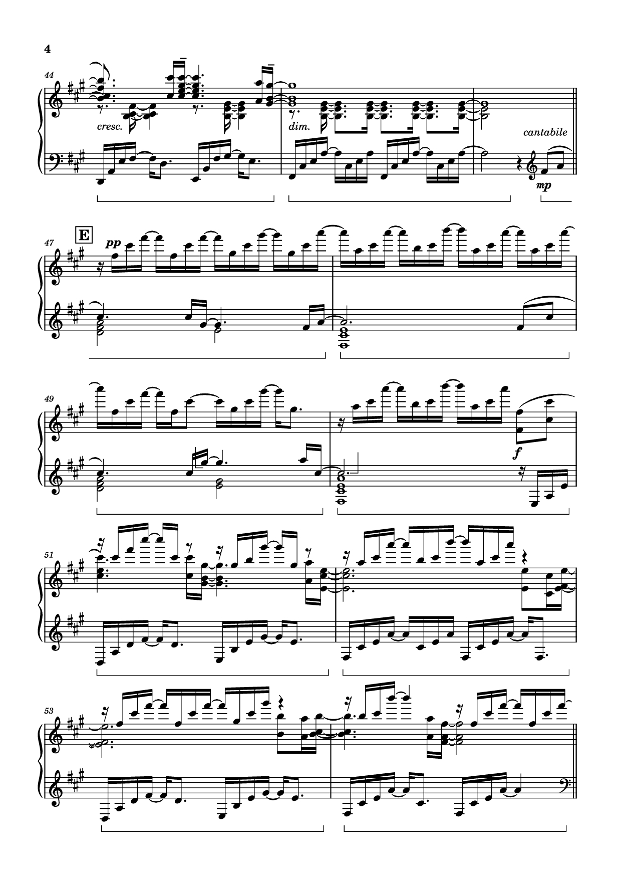 Trang 4 của Sheet nhạc PDF Piano bài hát Call of Silence Piano - Original Music by Hiroyuki Sawano