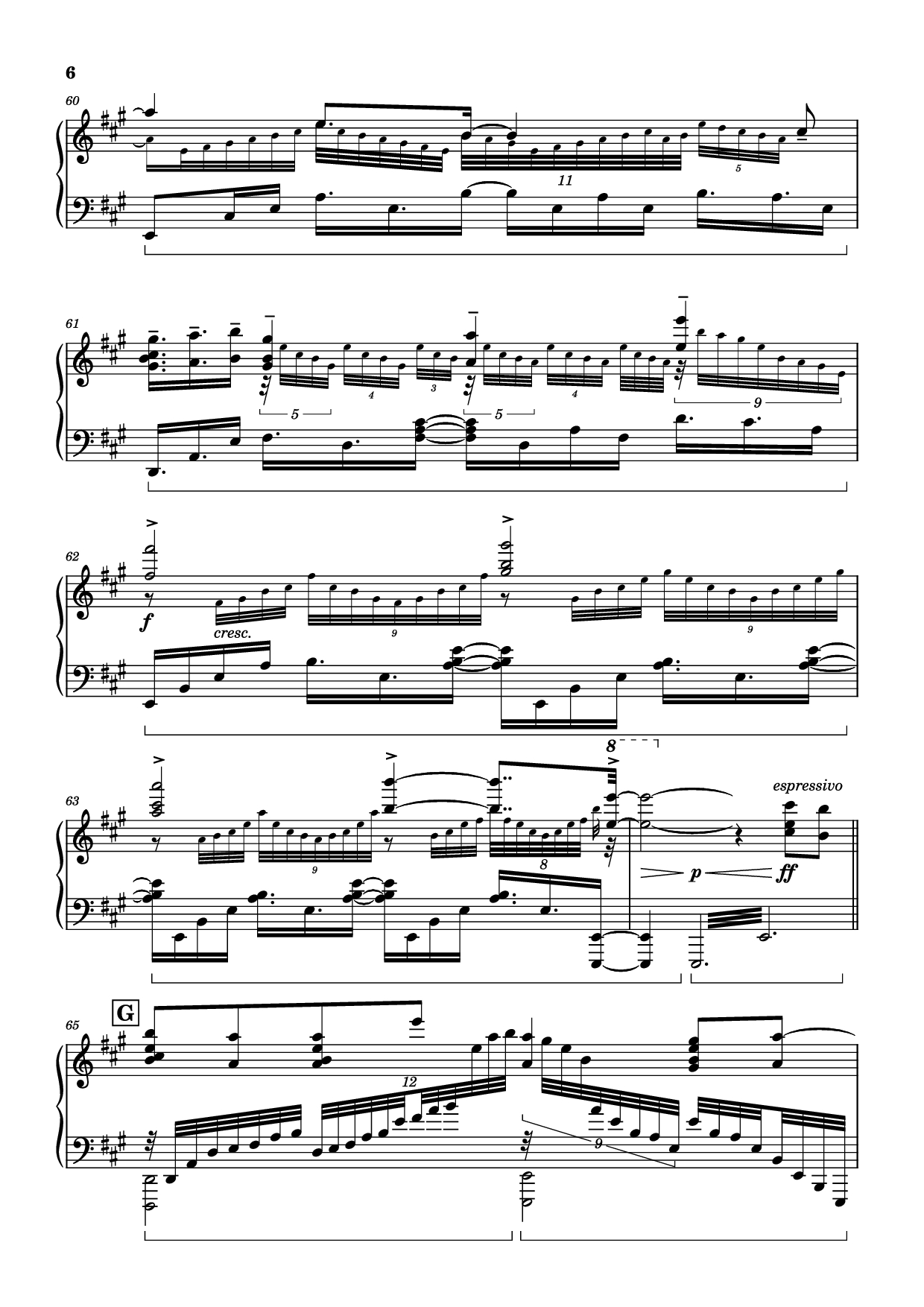 Trang 6 của Sheet nhạc PDF Piano bài hát Call of Silence Piano - Original Music by Hiroyuki Sawano