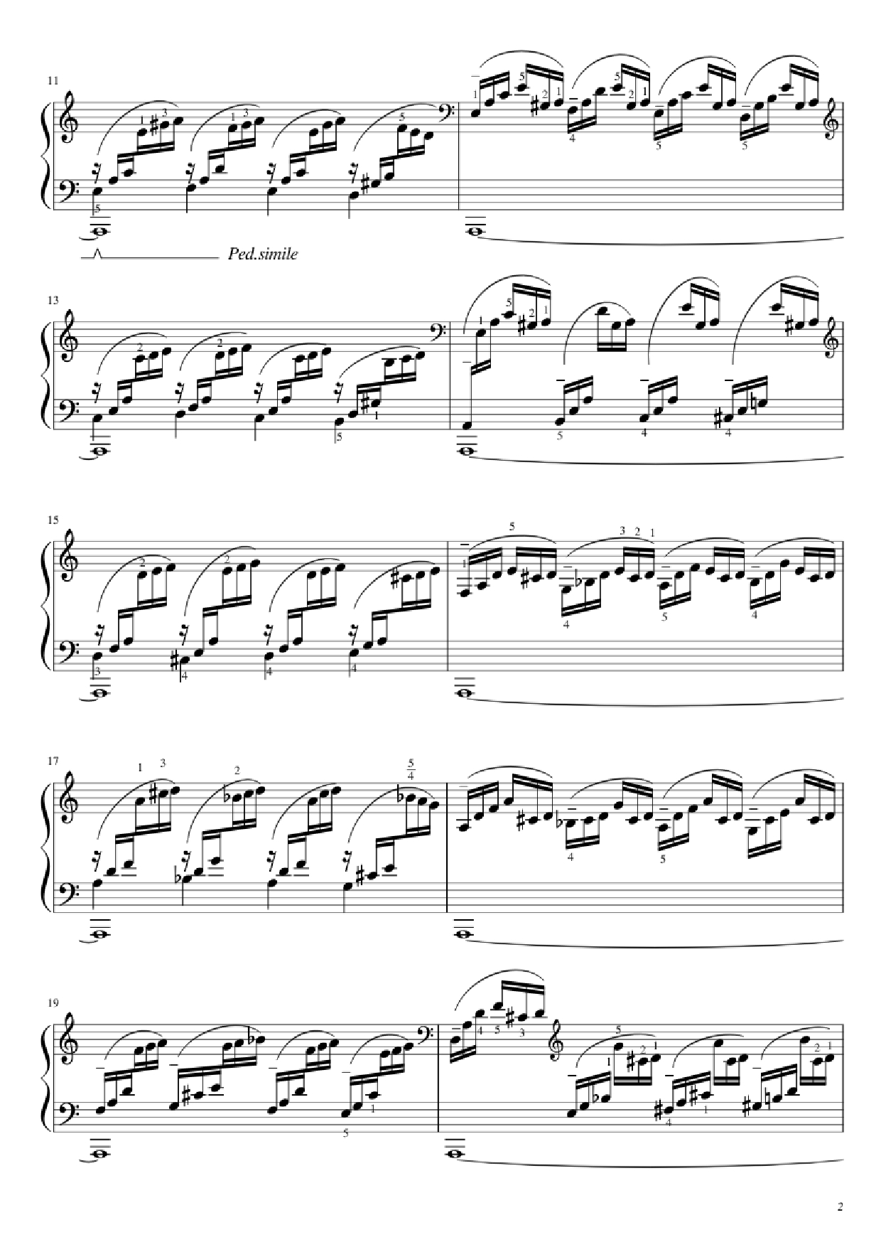 Trang 2 của Sheet nhạc PDF Piano bài hát BWV 543 Piano - J.S. Bach (1685 - 1750