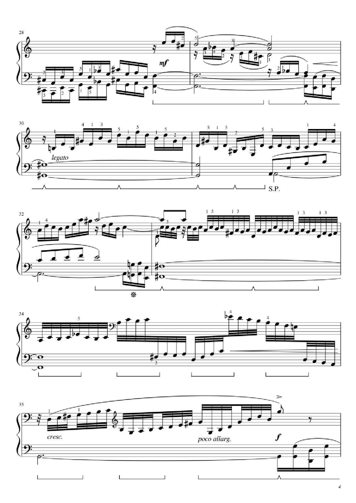 Trang 4 của Sheet nhạc PDF Piano bài hát BWV 543 Piano - J.S. Bach (1685 - 1750