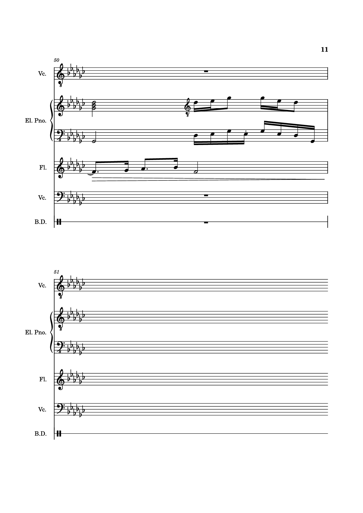 Trang 11 của Sheet nhạc PDF Piano Guitar Tab bài hát Alone Again, Naturally Piano - Vulfmon (ft. Monica Martin
