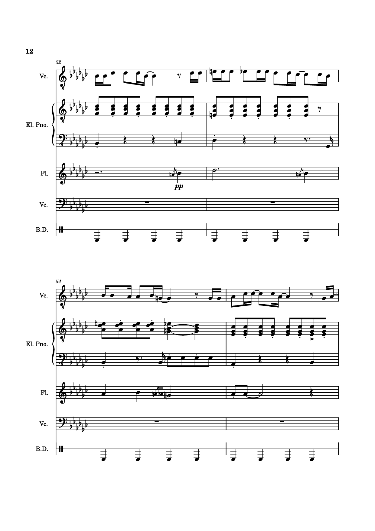 Trang 12 của Sheet nhạc PDF Piano Guitar Tab bài hát Alone Again, Naturally Piano - Vulfmon (ft. Monica Martin